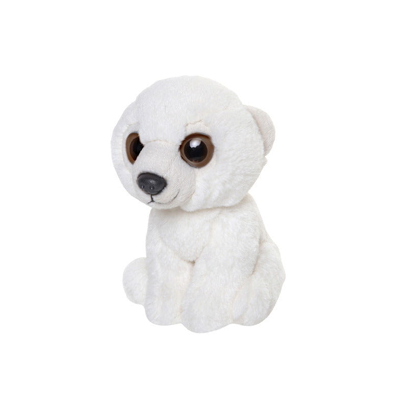 Pluche ijsbeer knuffel - 13 cm - zacht cadeau - knuffeldier