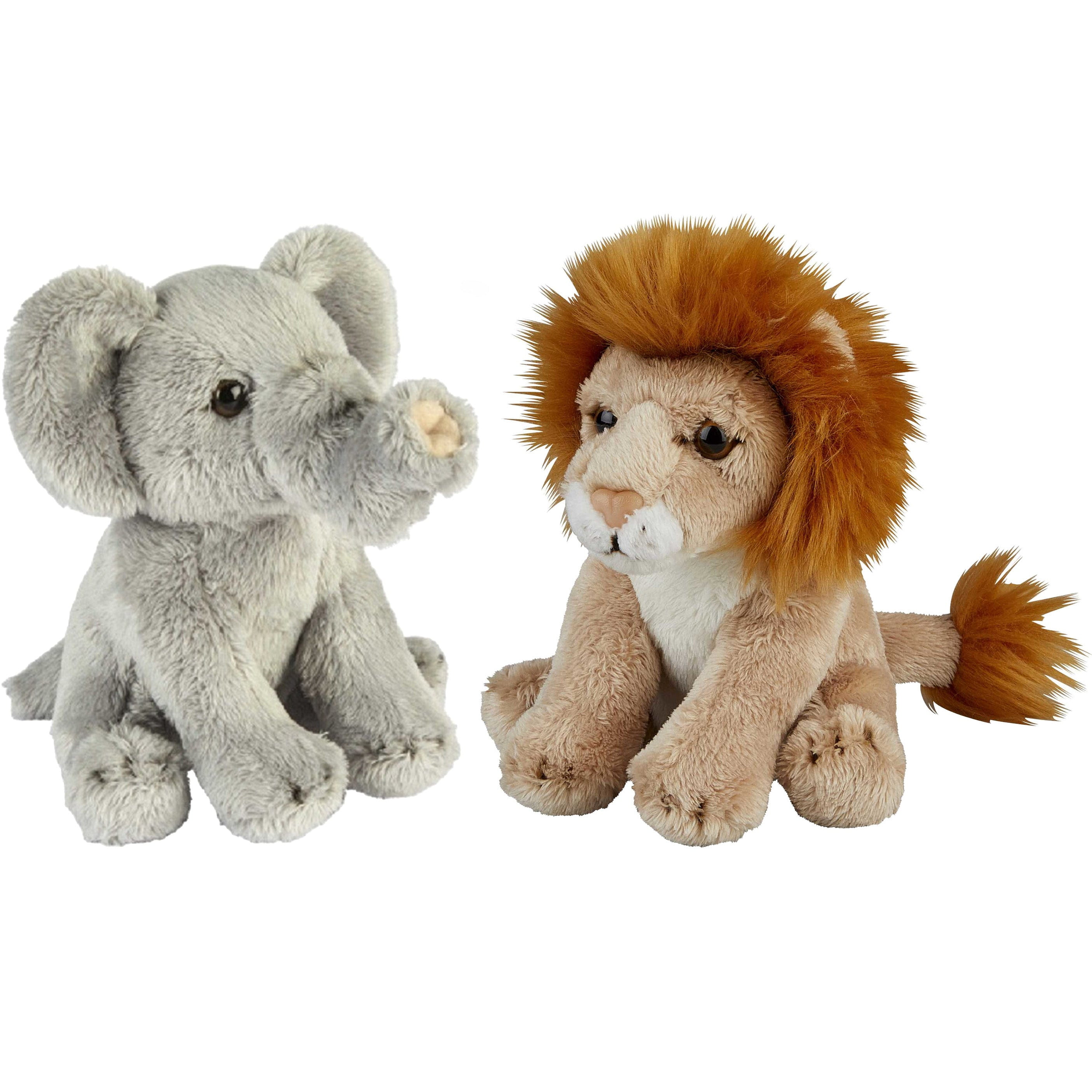 Nature Planet hertje knuffel - pluche - 37 cm - bruin gestipt - bosdieren