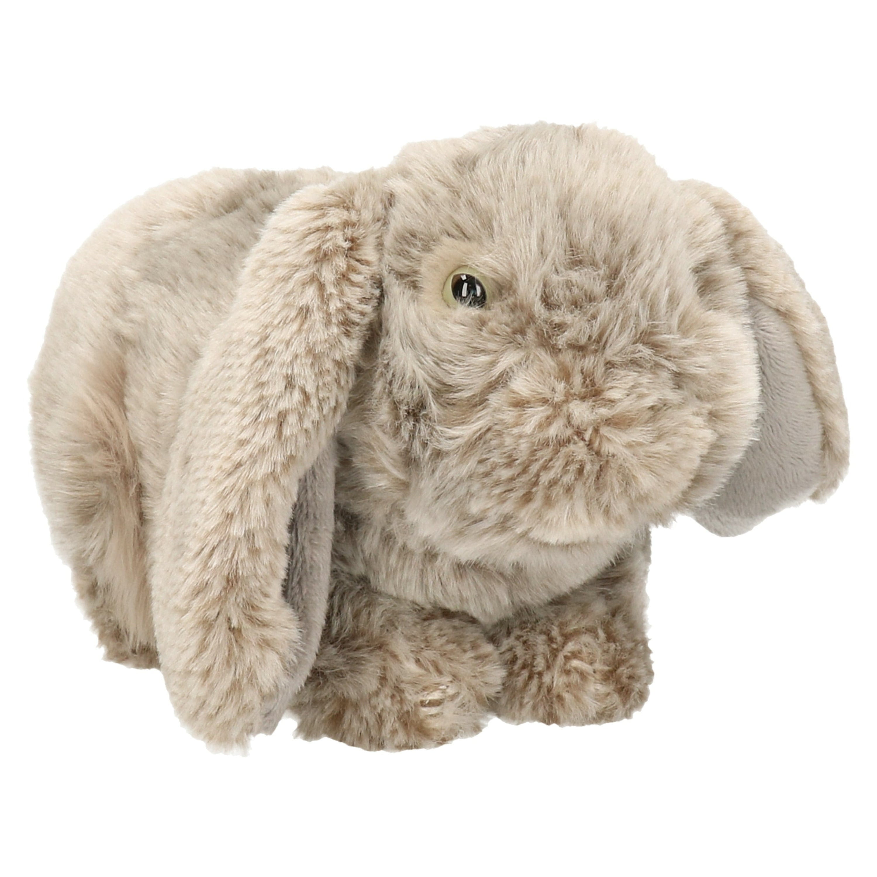 Nature Planet hangoor konijn knuffel - grijs - 21 cm