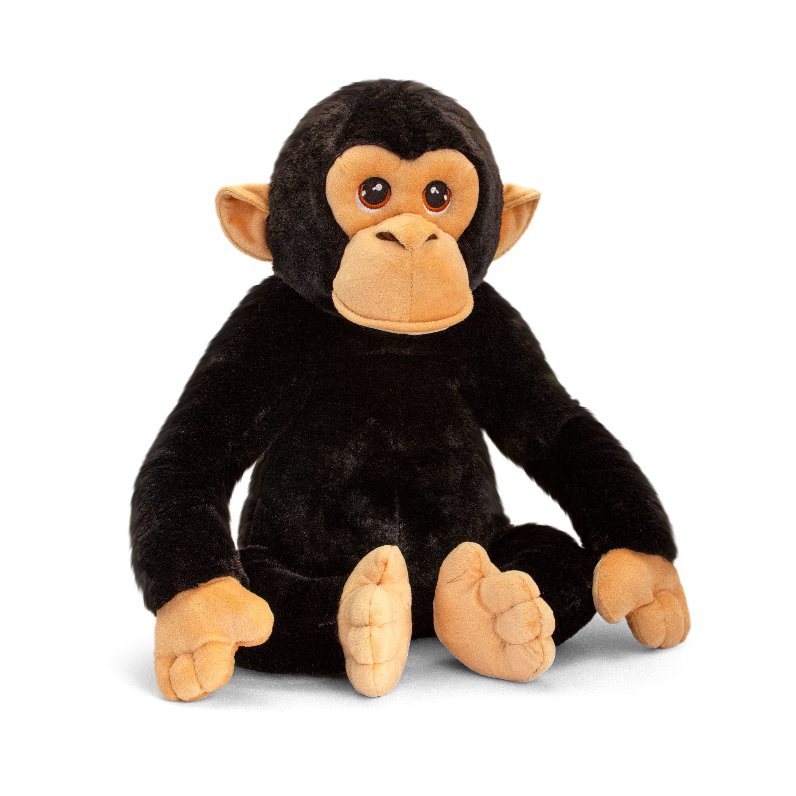 Chimpansee knuffel zwart - pluche - 45 cm - aap - cadeau