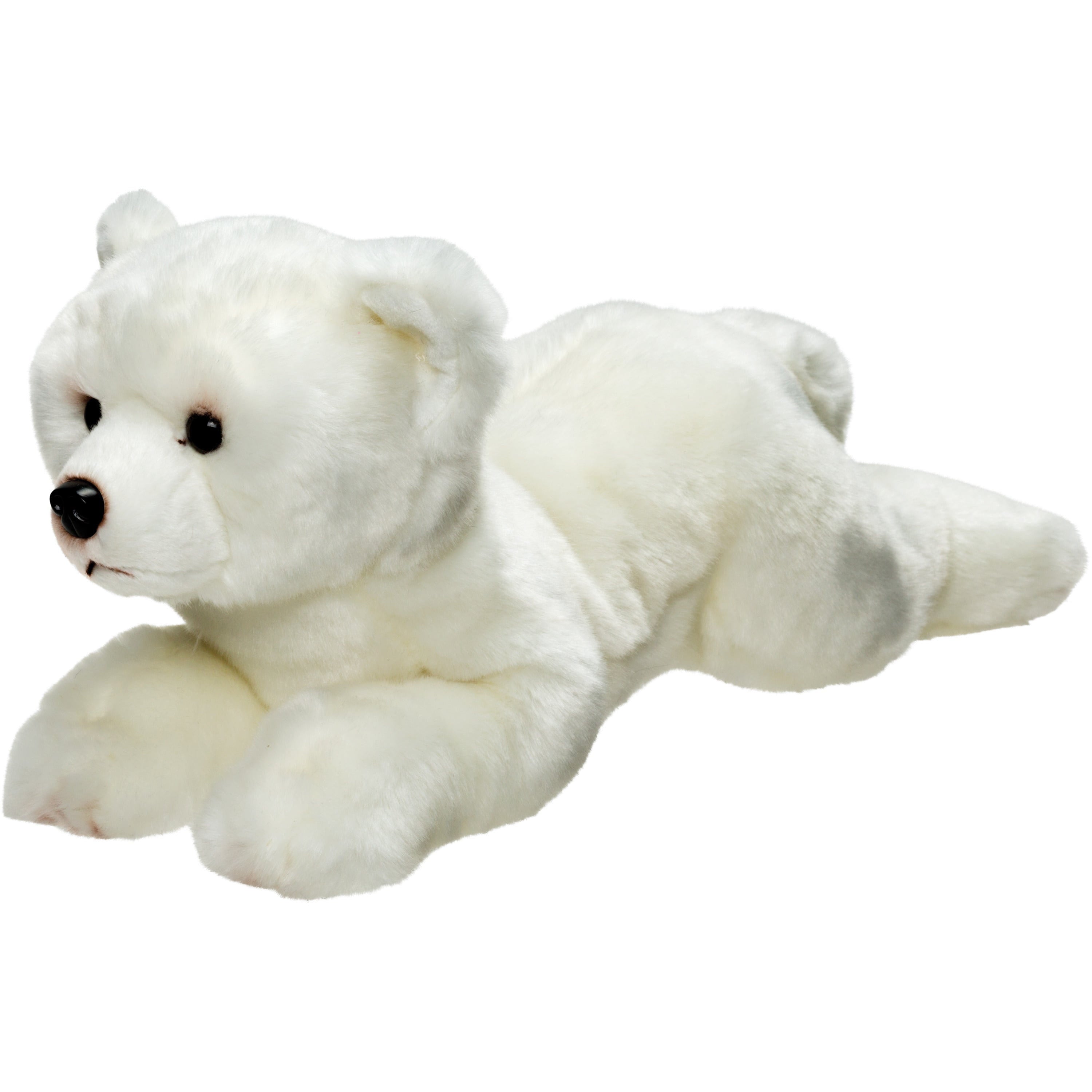 IJsbeer knuffel - pluche - wit - 33 cm - pooldier