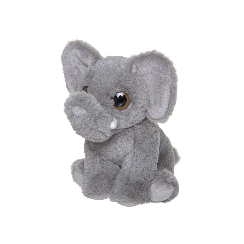 Pluche olifant knuffel - grijs - 13 cm - savanne