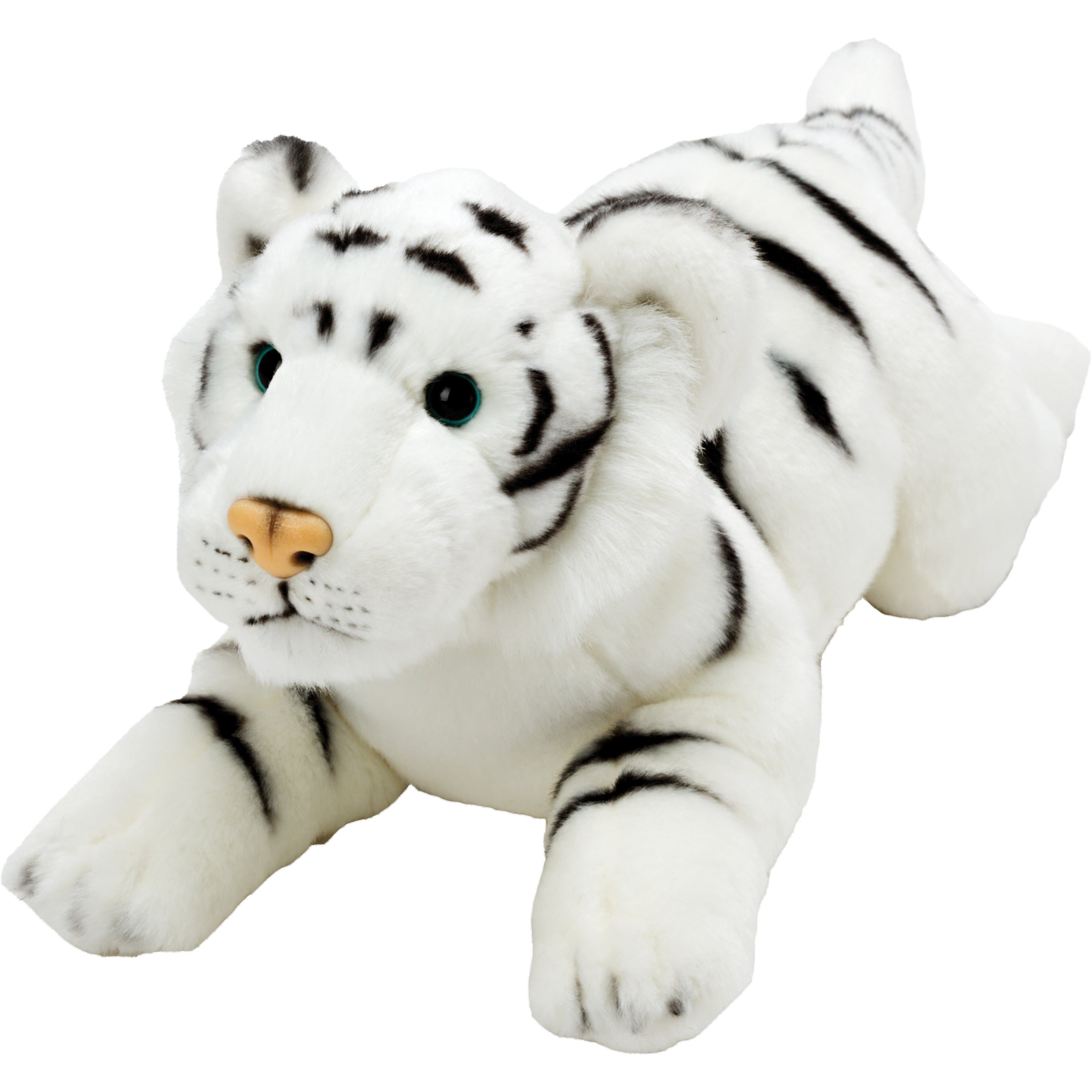 Witte tijger knuffel - pluche - 33 cm - safari dieren