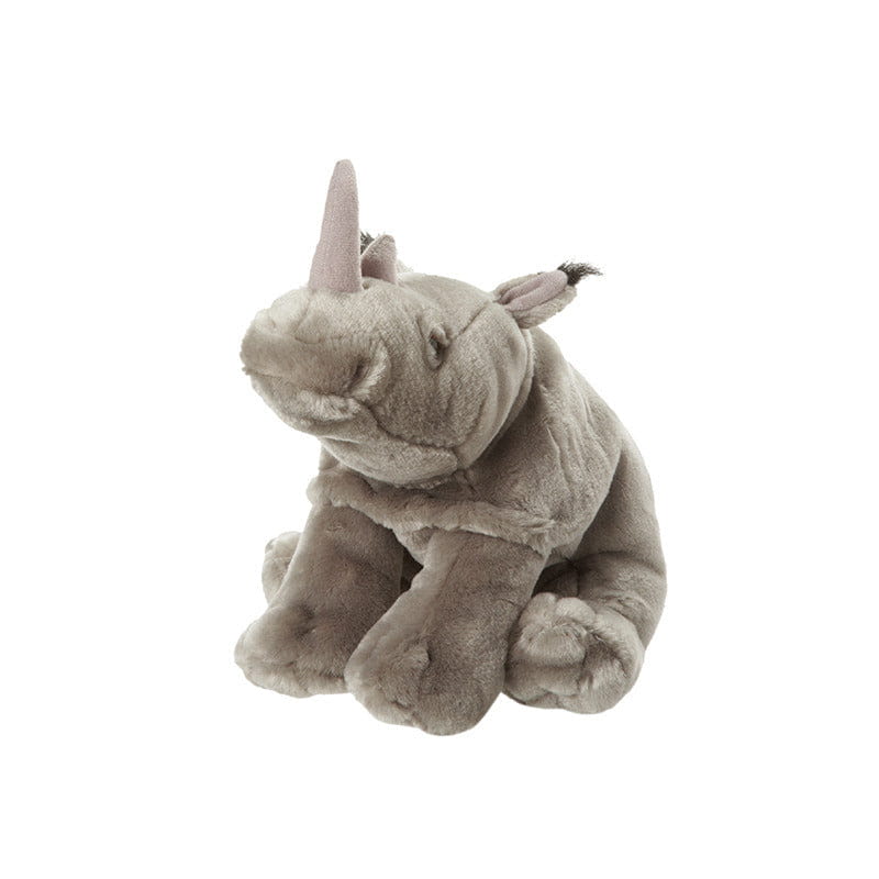 Nature Planet neushoorn knuffel - pluche - 22 cm - dierenknuffel