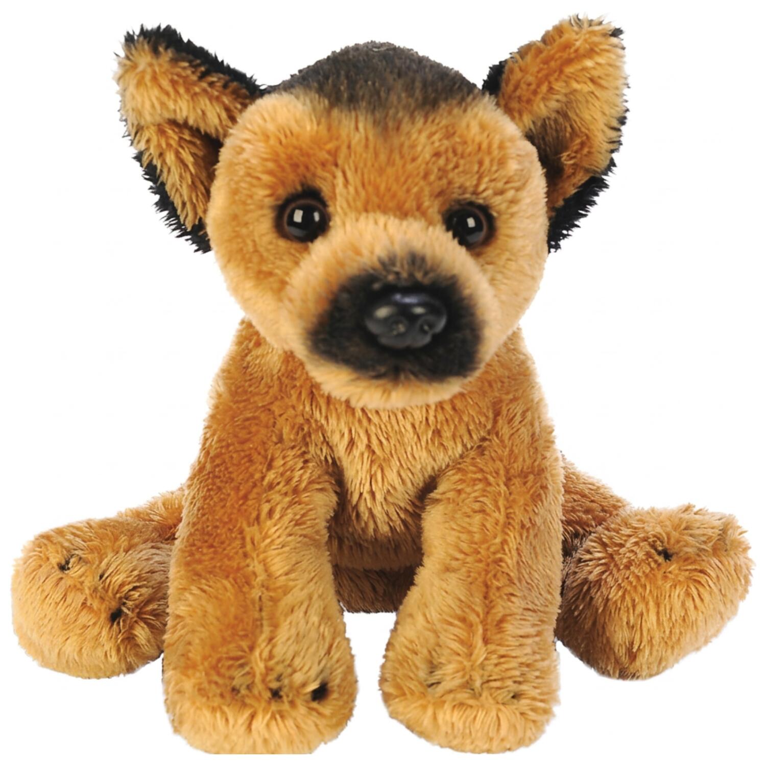 Pluche herdershond knuffel - zacht - 13 cm - hondenknuffel