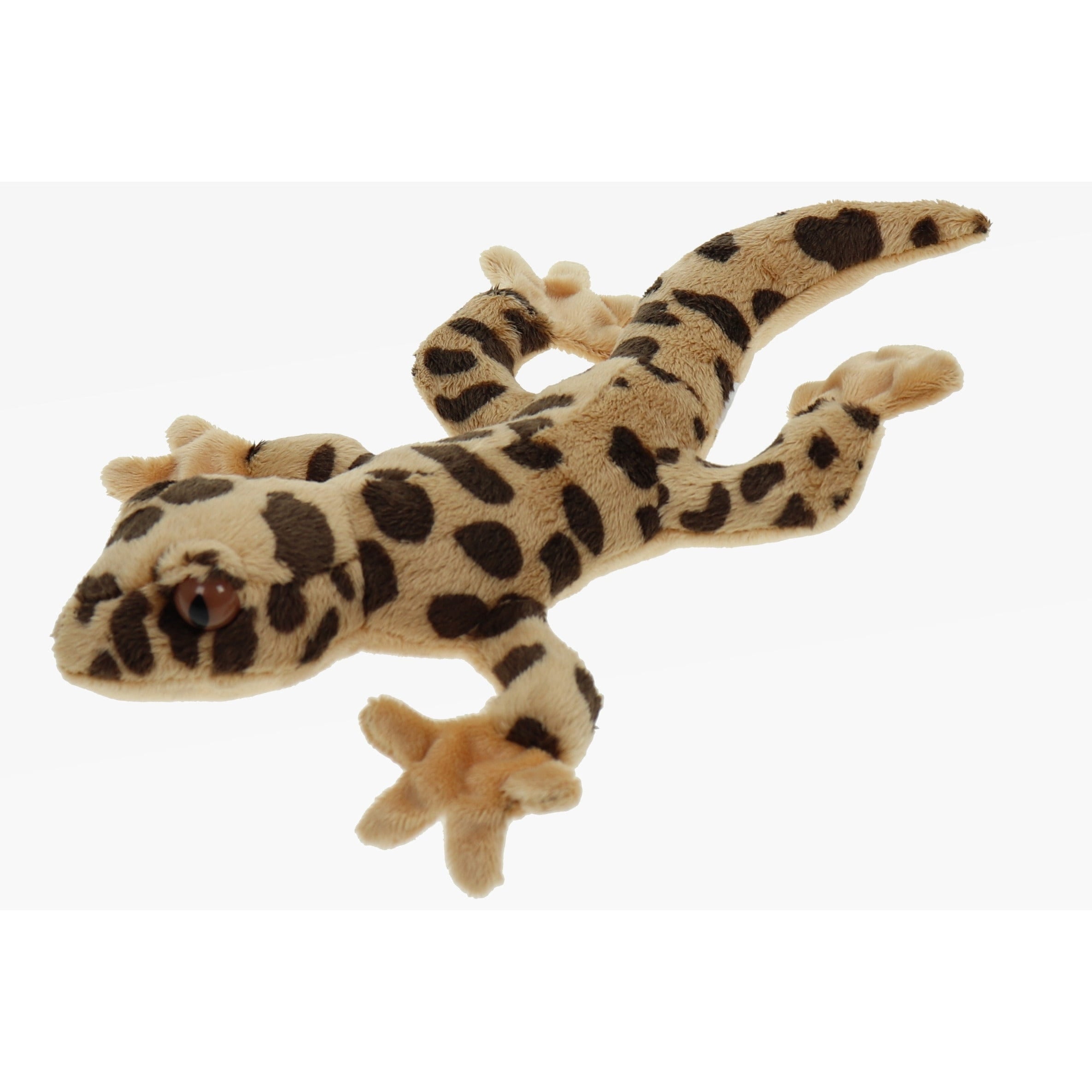 Knuffel gekko - pluche - 27 cm - hagedis - bruin