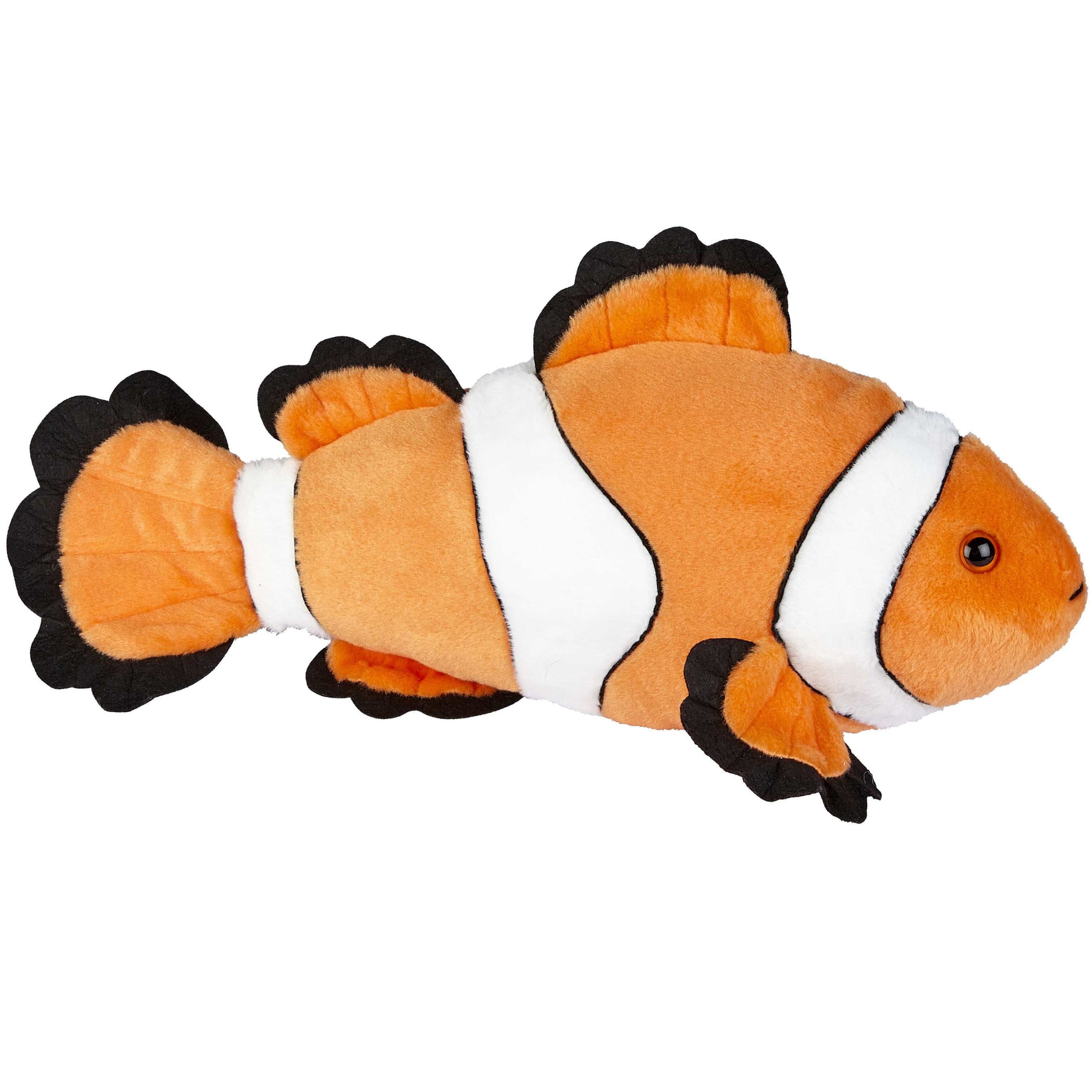 Clownsvis Nemo knuffel - pluche - oranje/wit - 40 cm