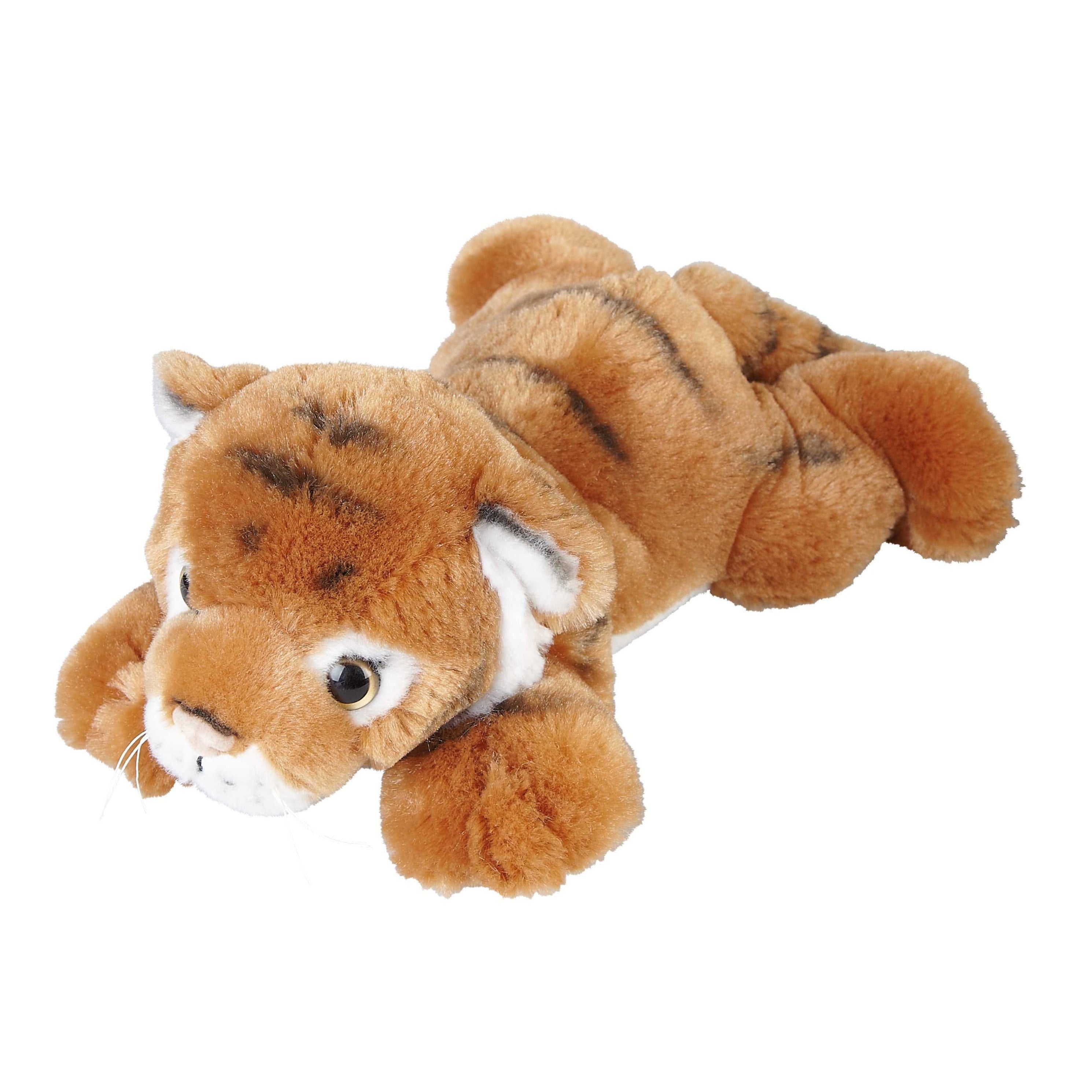 Ravensden tijger knuffel - pluche - bruin - 25 cm