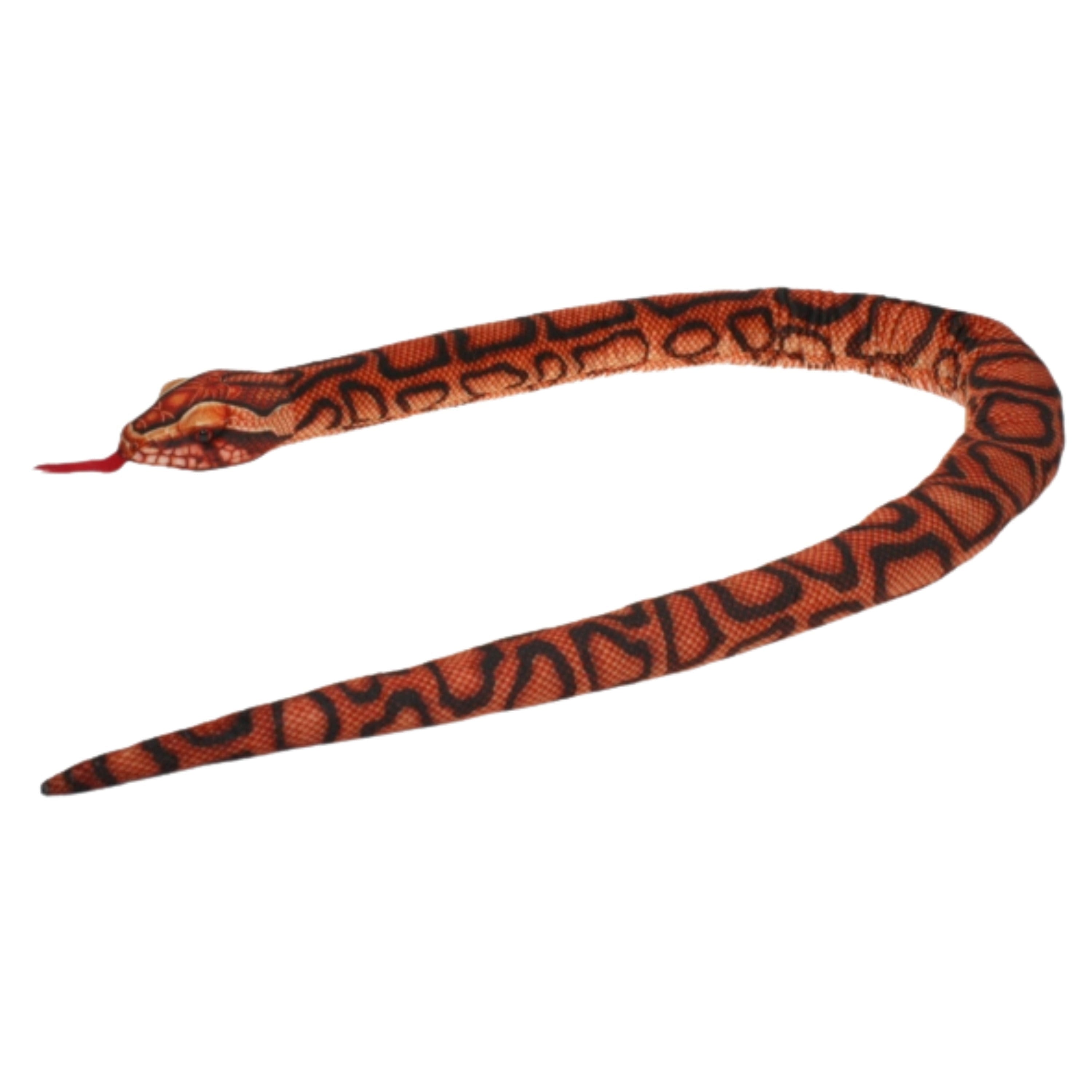 Regenboog boa knuffel - pluche slang - 150 cm - dieren