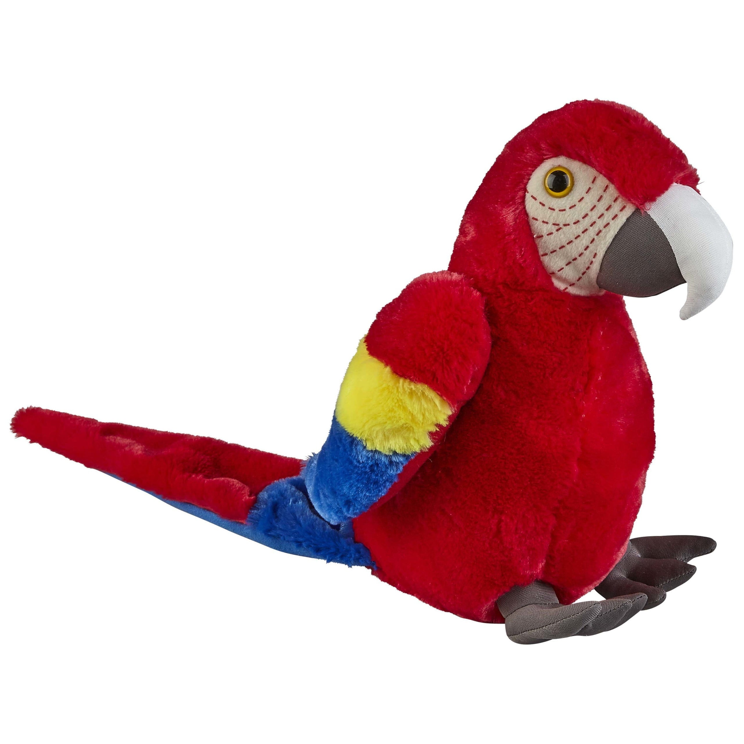 Pluche macaw papegaai knuffel - rood - 30 cm - vogels - kinderen