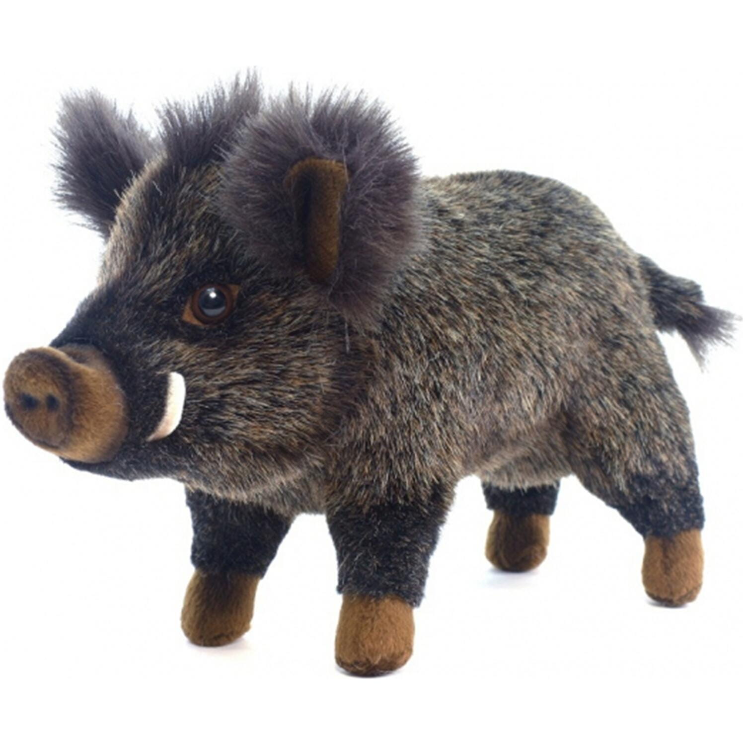Cornelissen koe knuffel - pluche - 23 cm - bruin/wit - boerderijdier