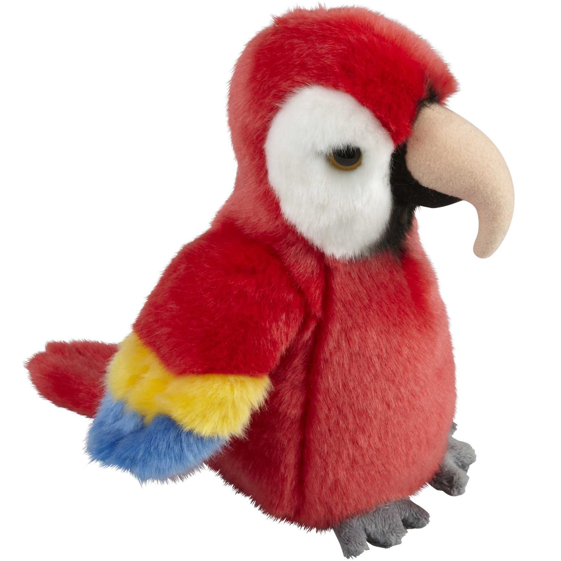 Rode macaw papegaai knuffel - pluche - 19 cm - vogel