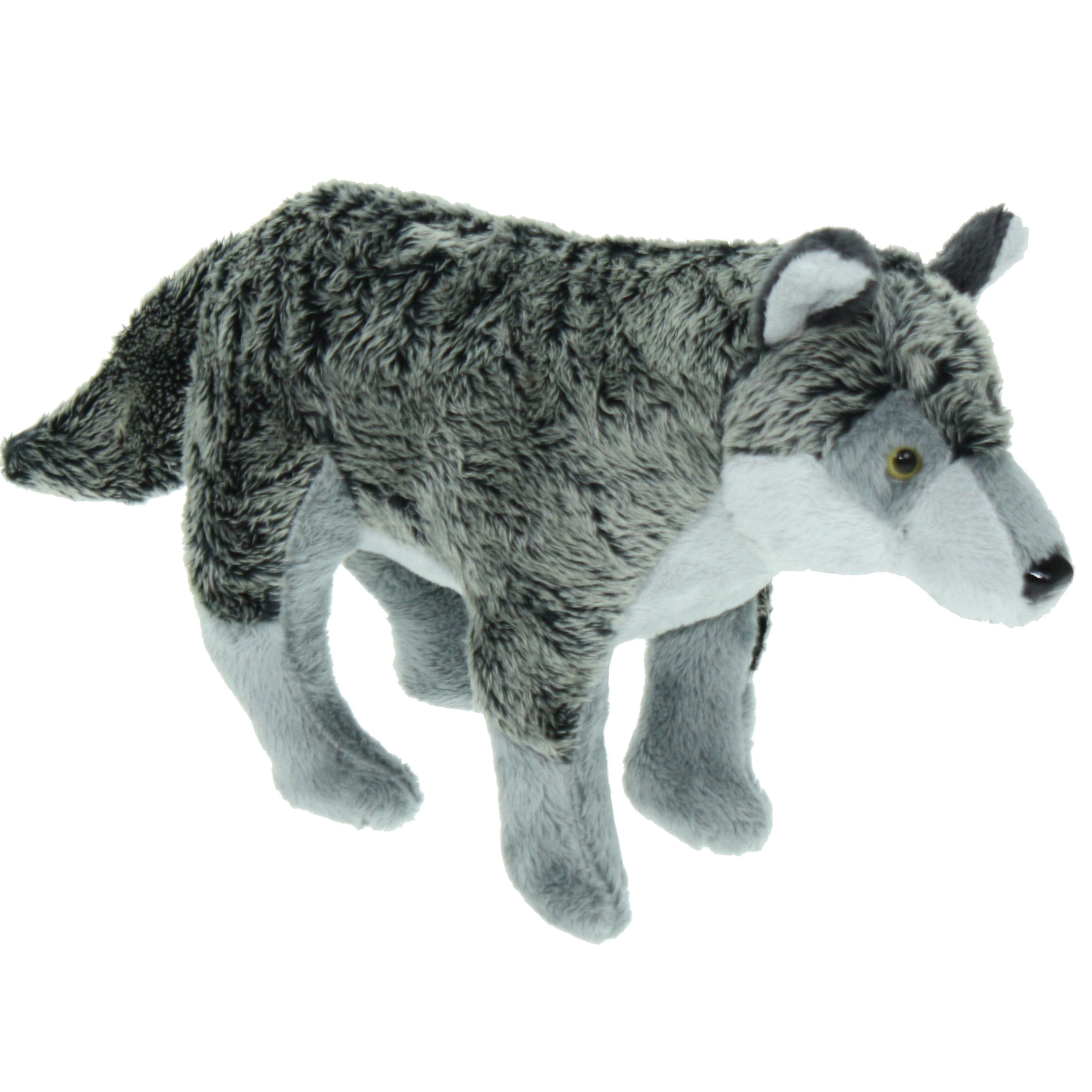 Cornelissen wolf knuffel - grijs pluche - 28 cm - dierencadeau