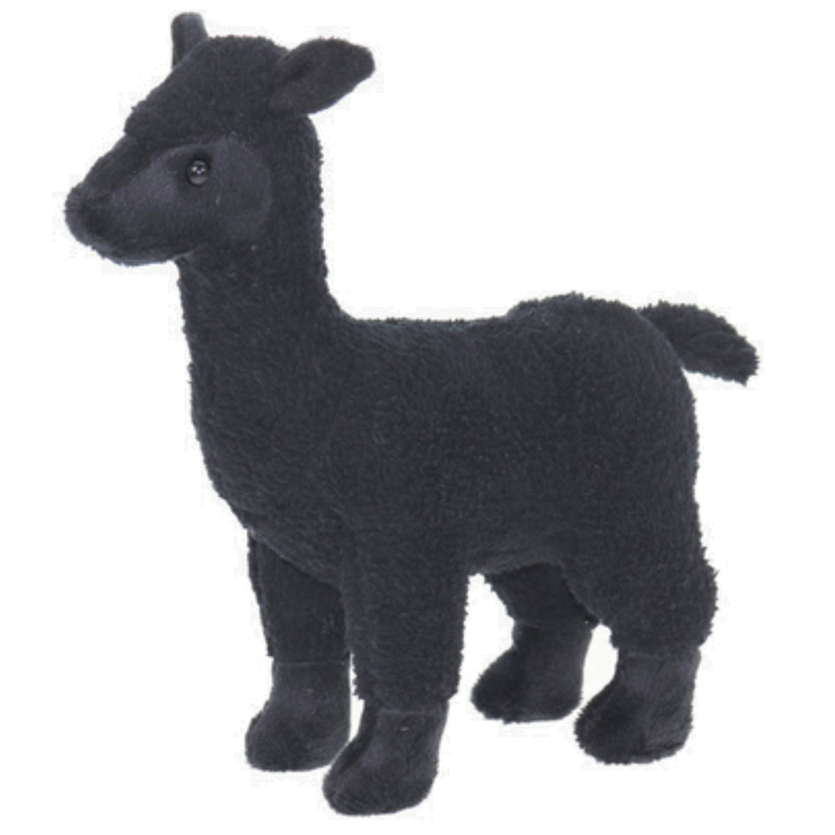 Alpaca knuffel - pluche - zwart - 20 cm - dierenknuffel