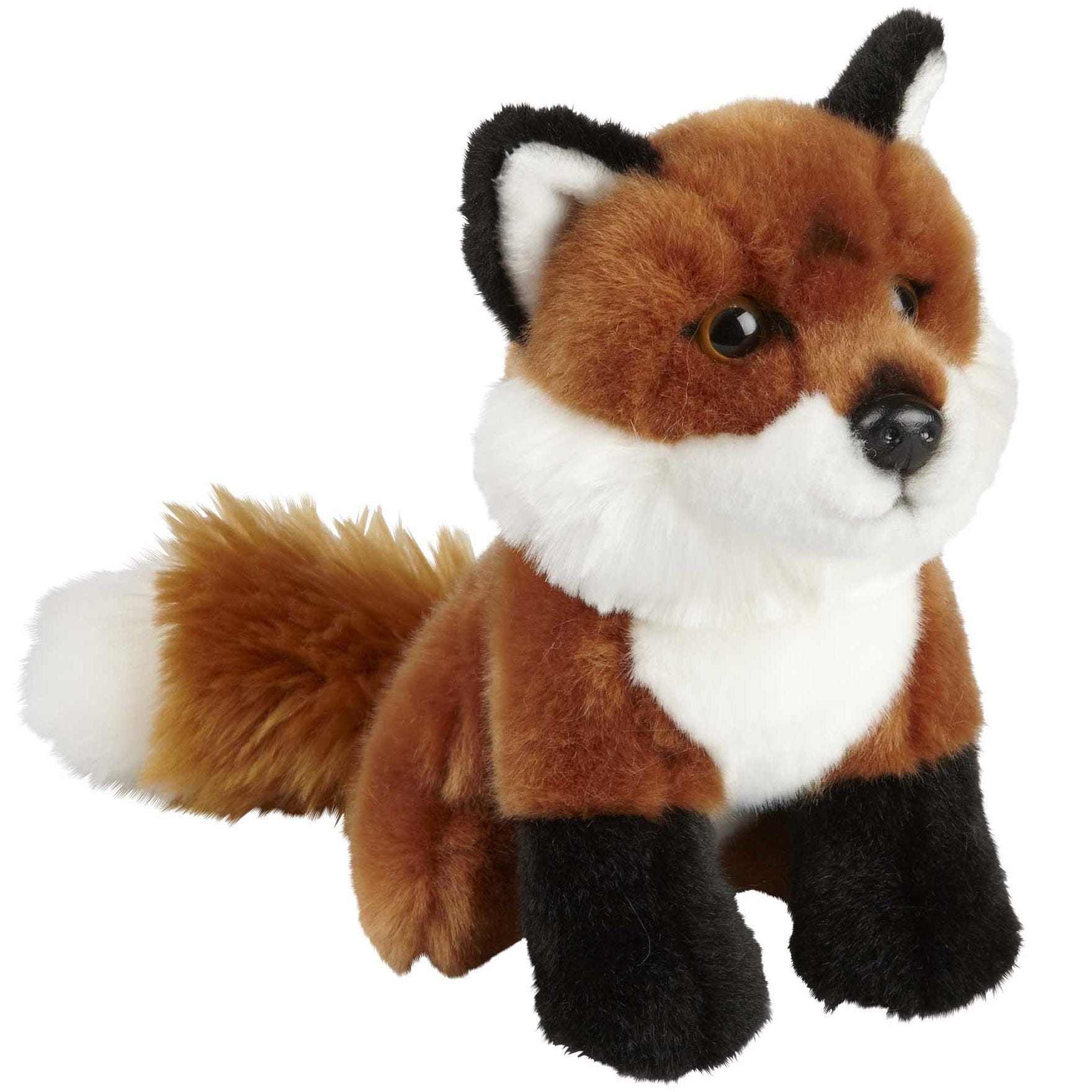 Pluche vos knuffel - bruin - 18 cm - dierenknuffel