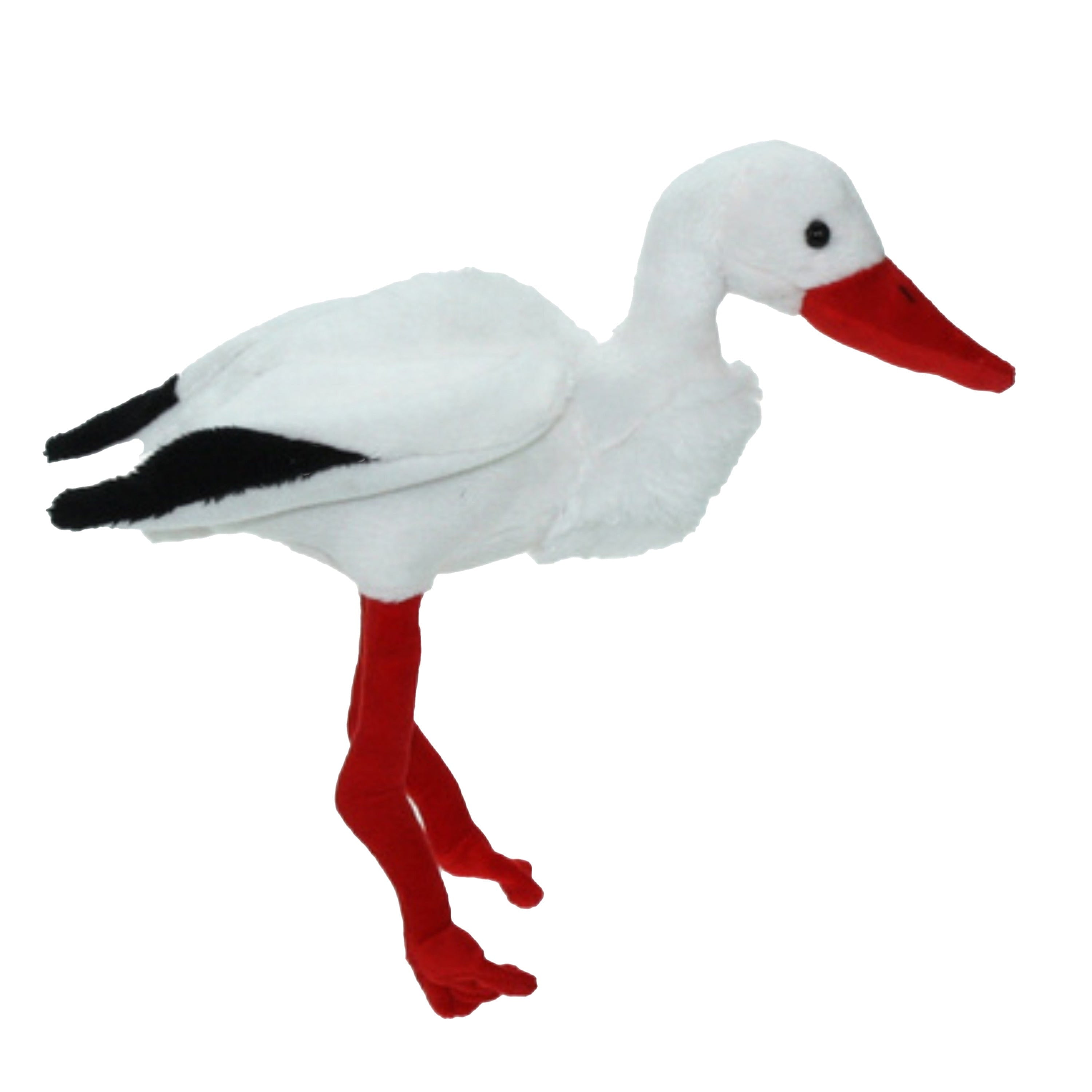 Ooievaar knuffel - pluche - 22 cm - vogel - baby cadeau