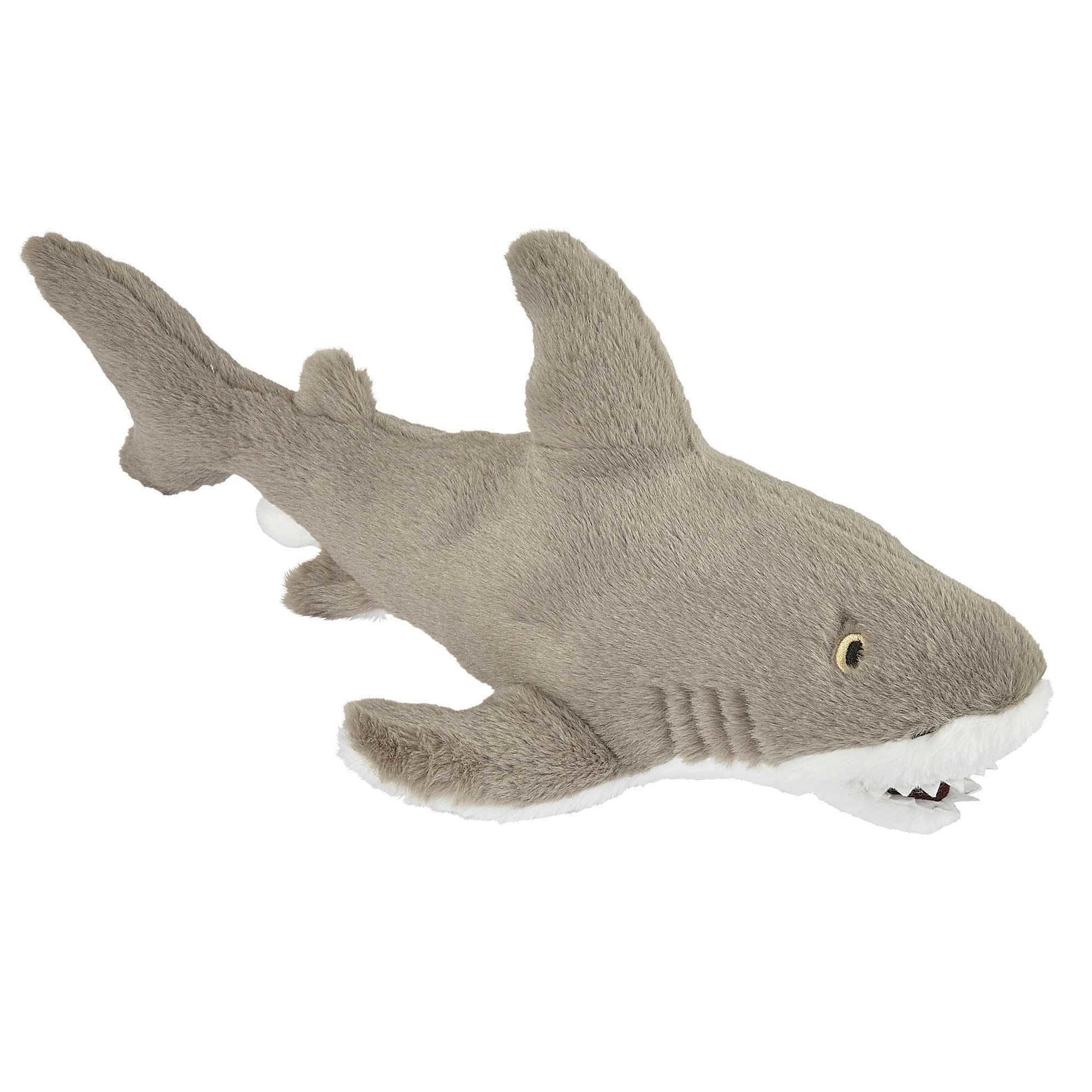 Witte haai knuffel - pluche - 40 cm - zeedier - kindercadeau
