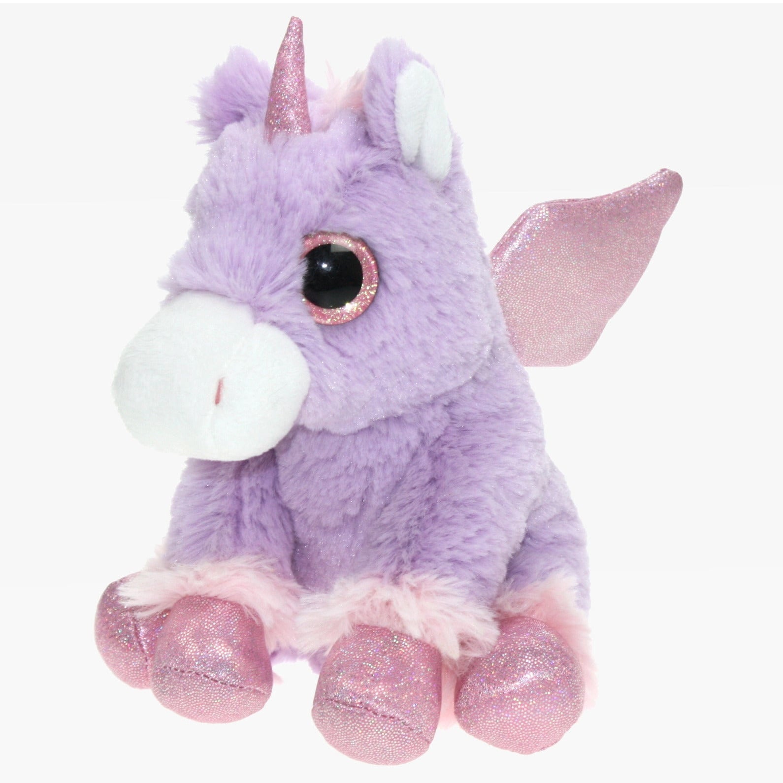 Cornelissen eenhoorn knuffel - paars - pluche - 20 cm