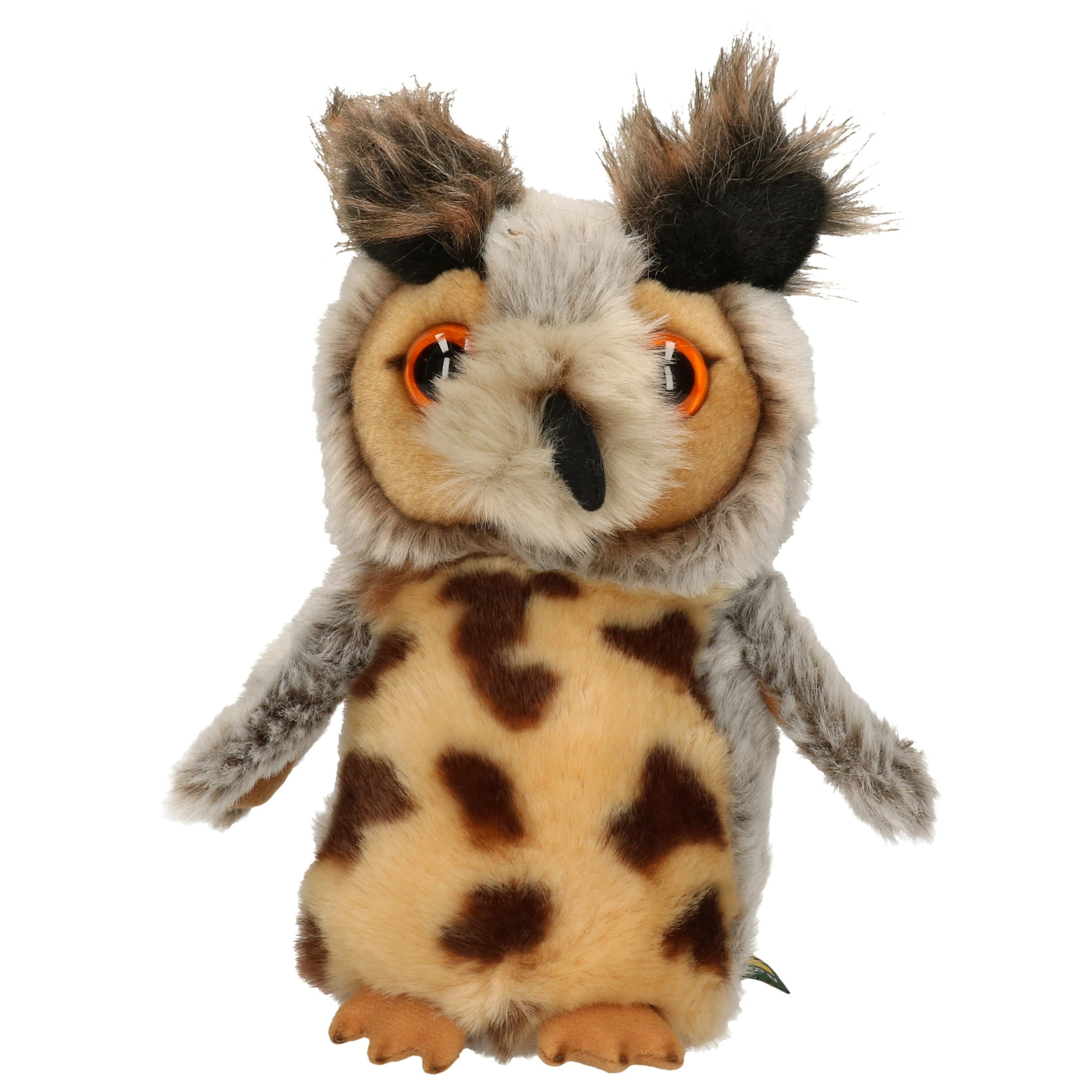 Ravensden Oehoe knuffel - pluche - 18 cm - vogel knuffeldier