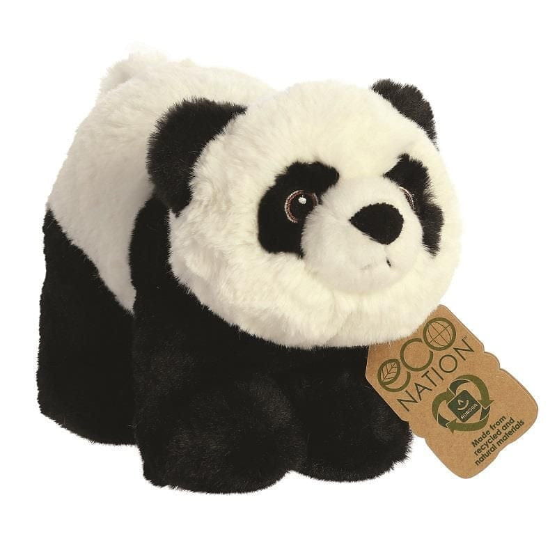 Panda knuffel zwart/wit - pluche - 23 cm - dierenknuffel