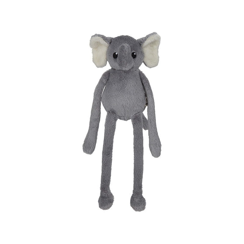 Nature Planet olifant knuffel - pluche - 33 cm - grijs