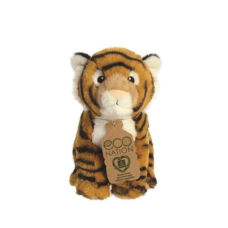 Aurora bengaalse tijger knuffel - pluche - 24 cm - bruin
