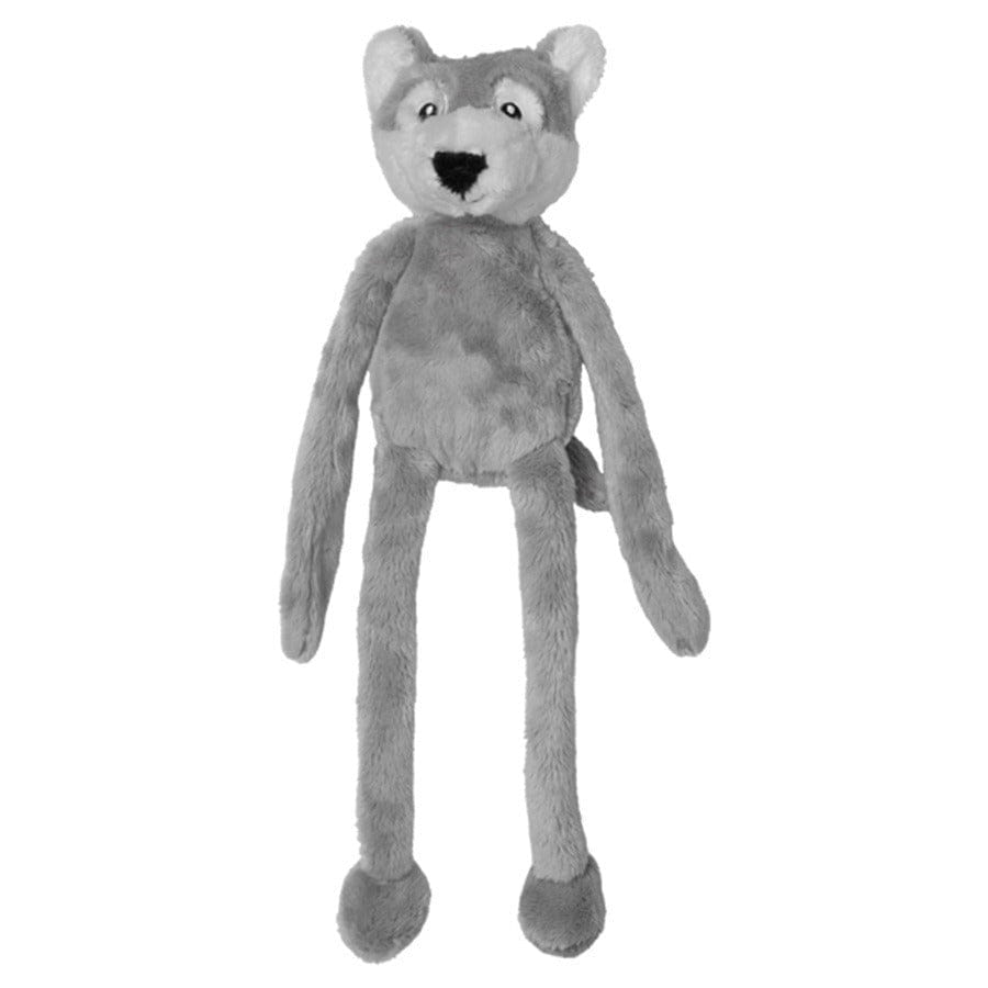 Nature planet wolf knuffel - pluche - grijs - 33 cm
