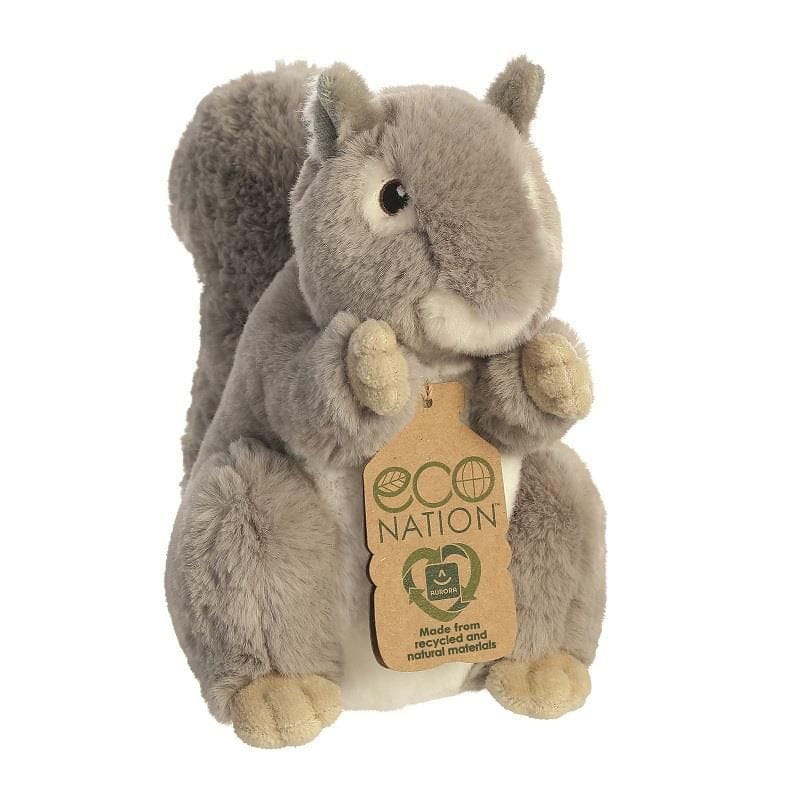 Aurora eekhoorn knuffel - pluche - lichtbruin - 20 cm