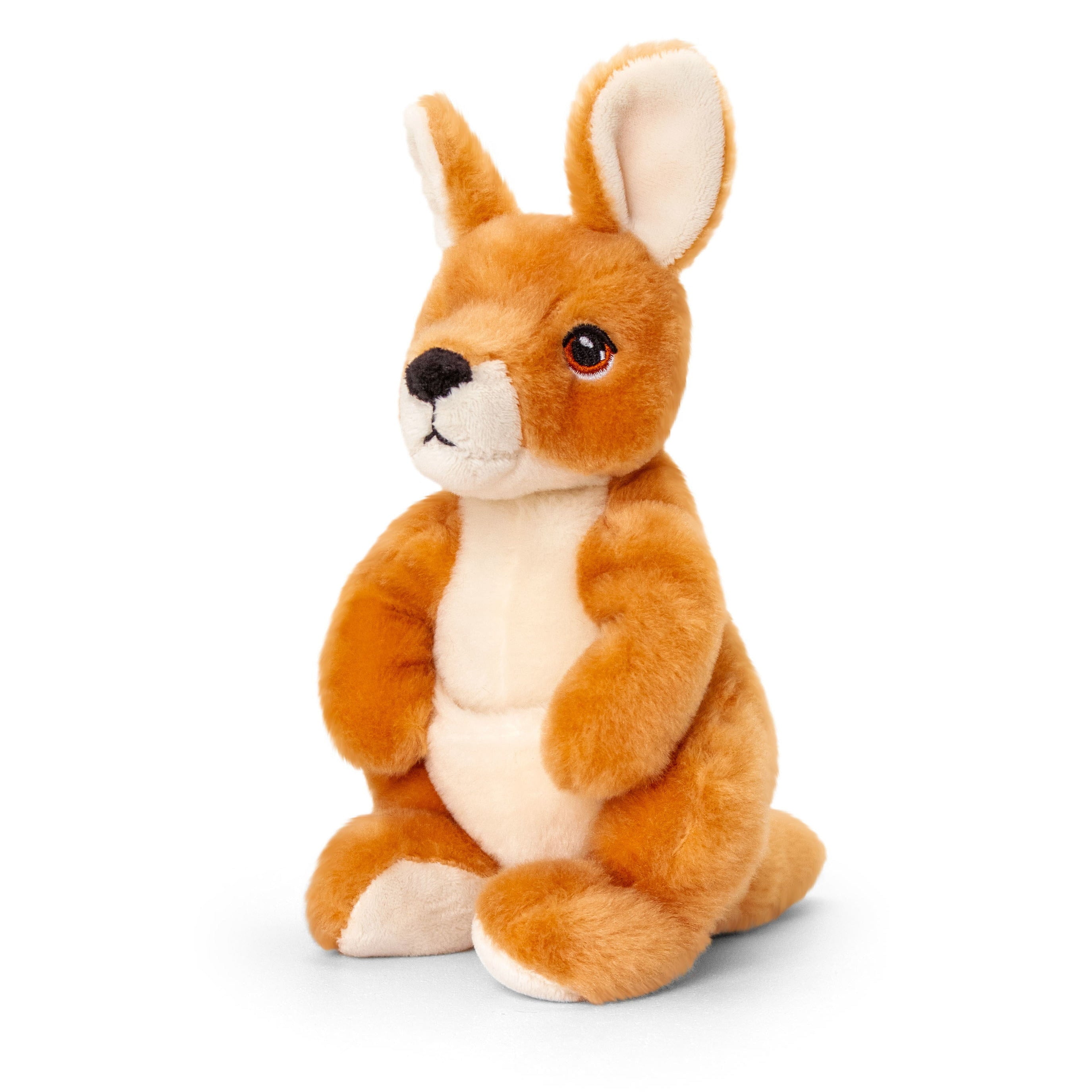 Wallaby kangoeroe knuffel - pluche - bruin - 20 cm