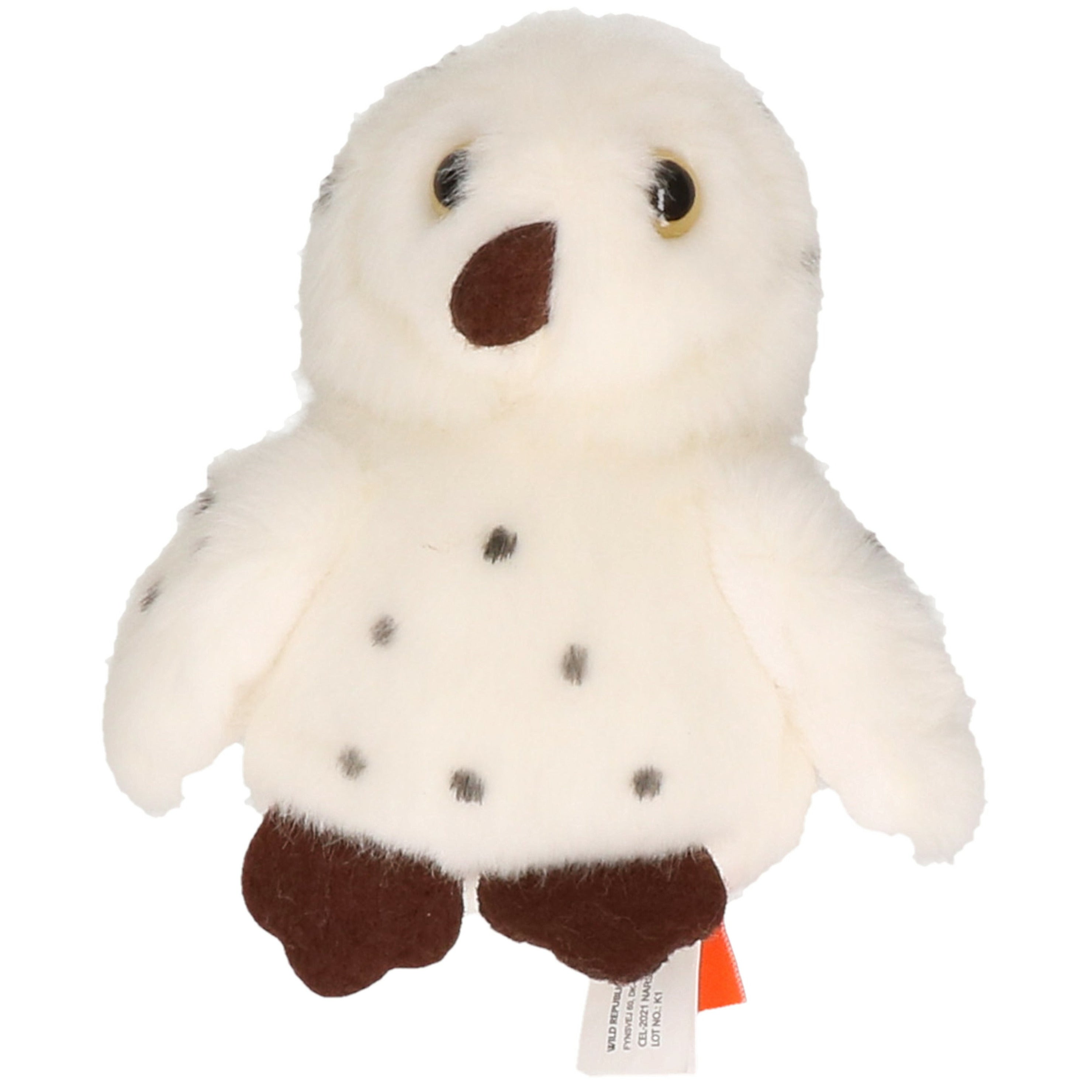 Wild Republic uil knuffel - pluche - wit - 13 cm - bosdier