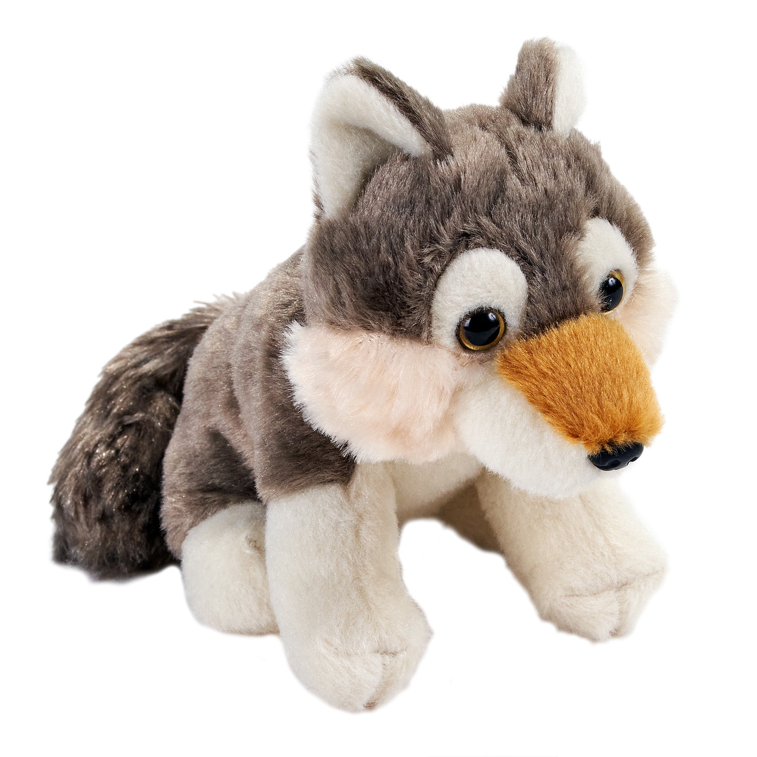 Wild Republic wolf knuffel - pluche - 13 cm - eco lijn
