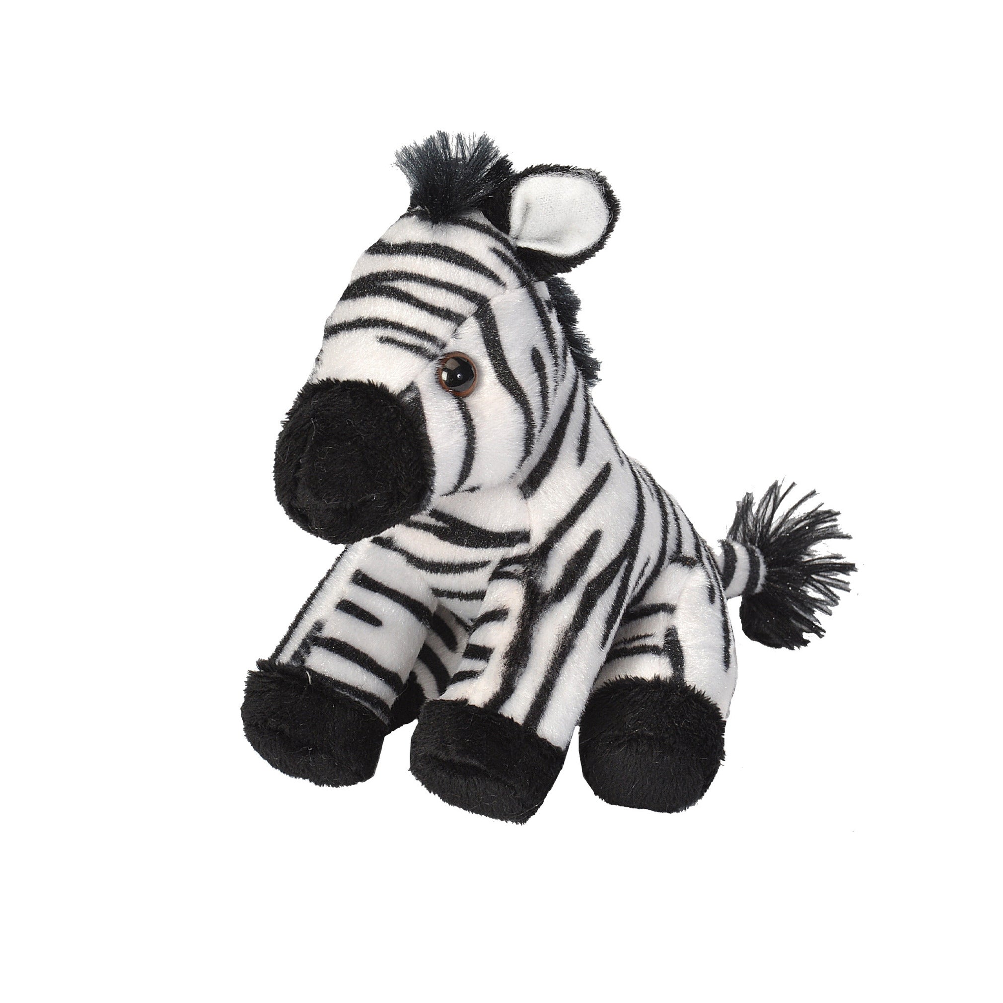 Wild Republic zebra knuffel - pluche - 13 cm - savanne dier