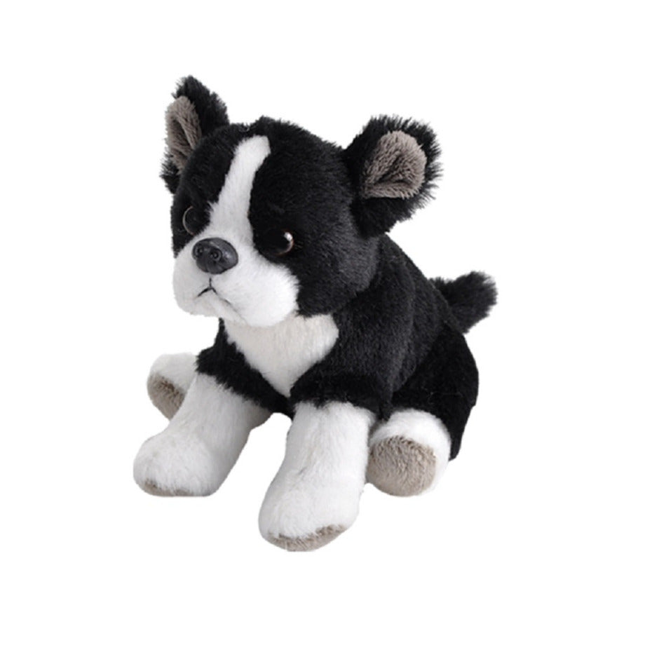 Wild Republic Boston Terrier knuffel - pluche - 13 cm - eco