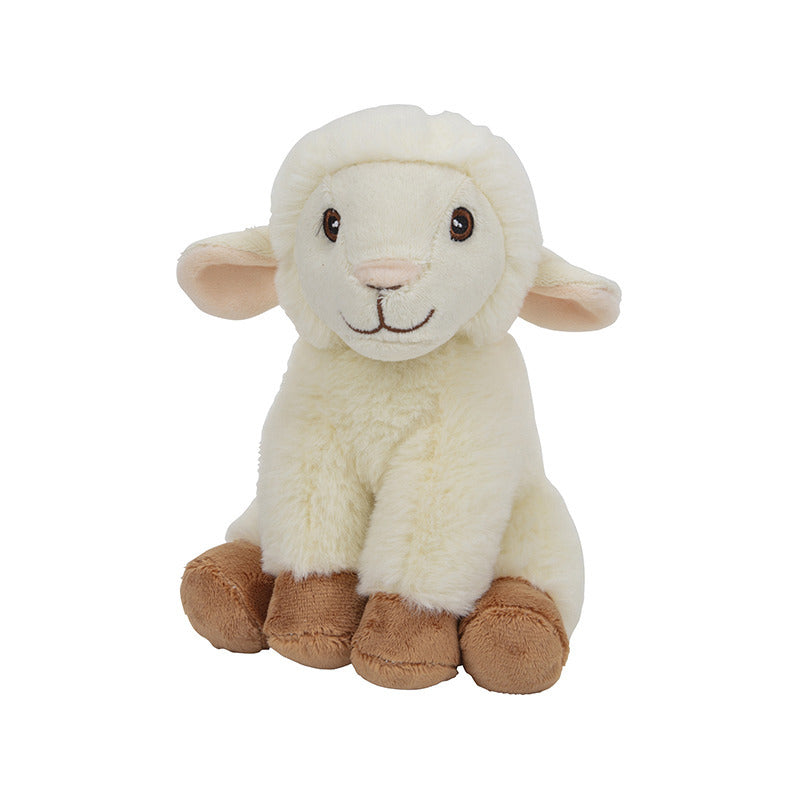 Schaap/lammetje knuffel - pluche - 17 cm - dierenknuffel