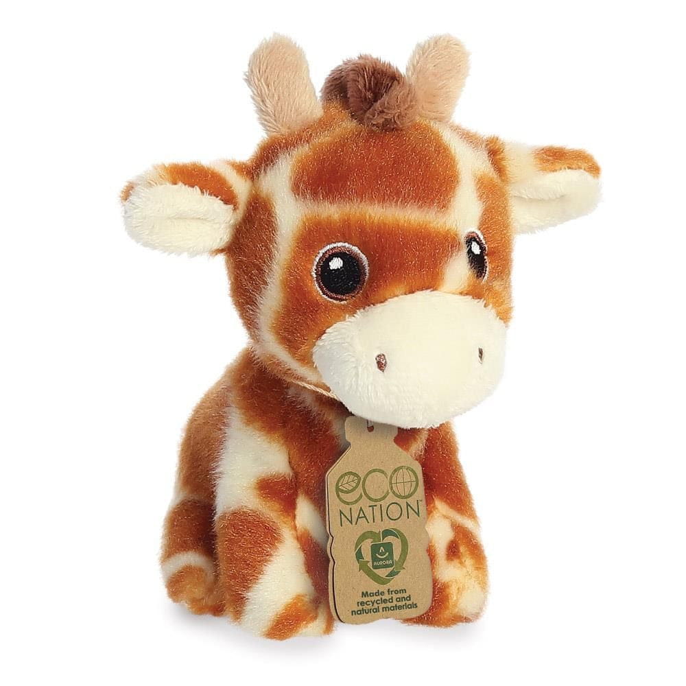 Aurora giraffe knuffel - pluche - 13 cm - savanne dier