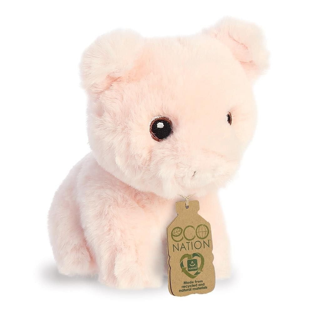Pluche varken knuffel - zacht - 13 cm - biggetje