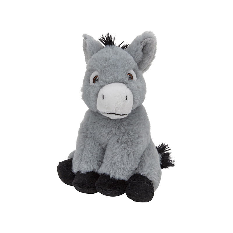 Nature Planet ezel knuffel - pluche - 16 cm - boerderij thema