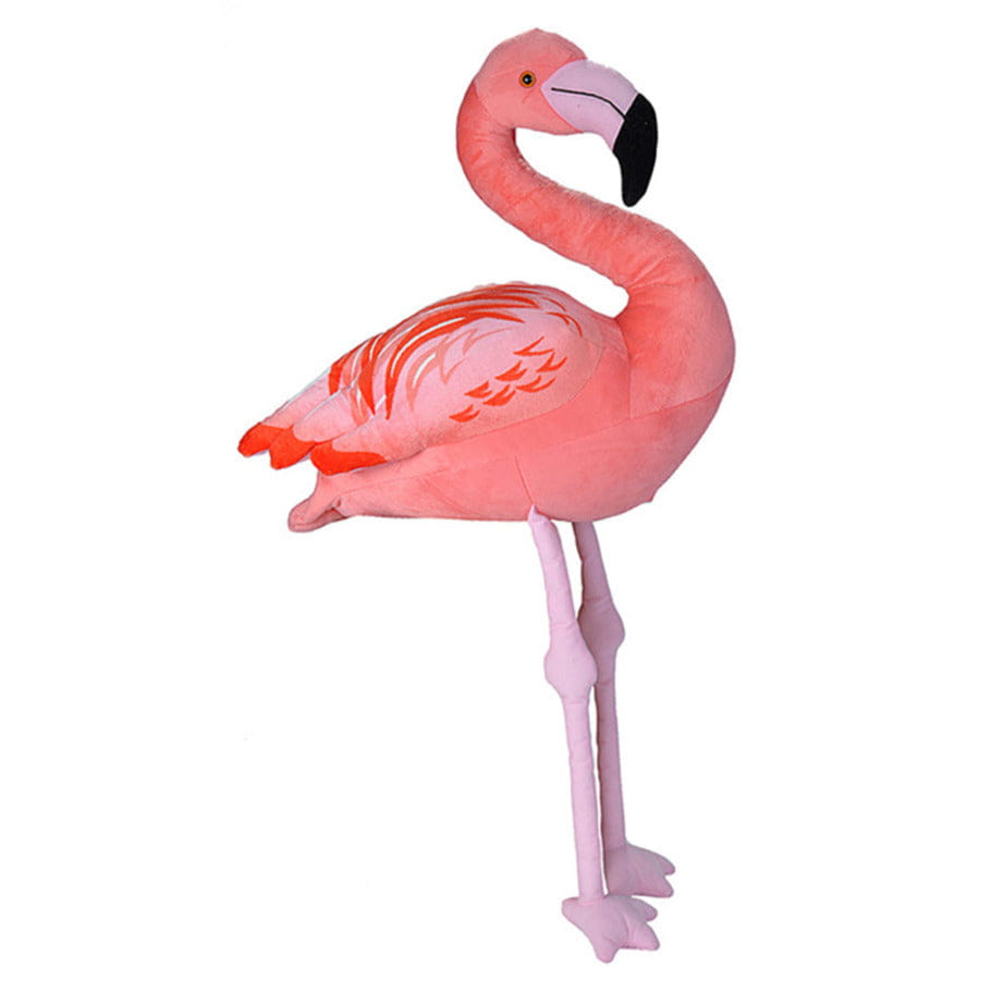 Wild Republic flamingo knuffel - pluche - roze - 76 cm - tropische vogel