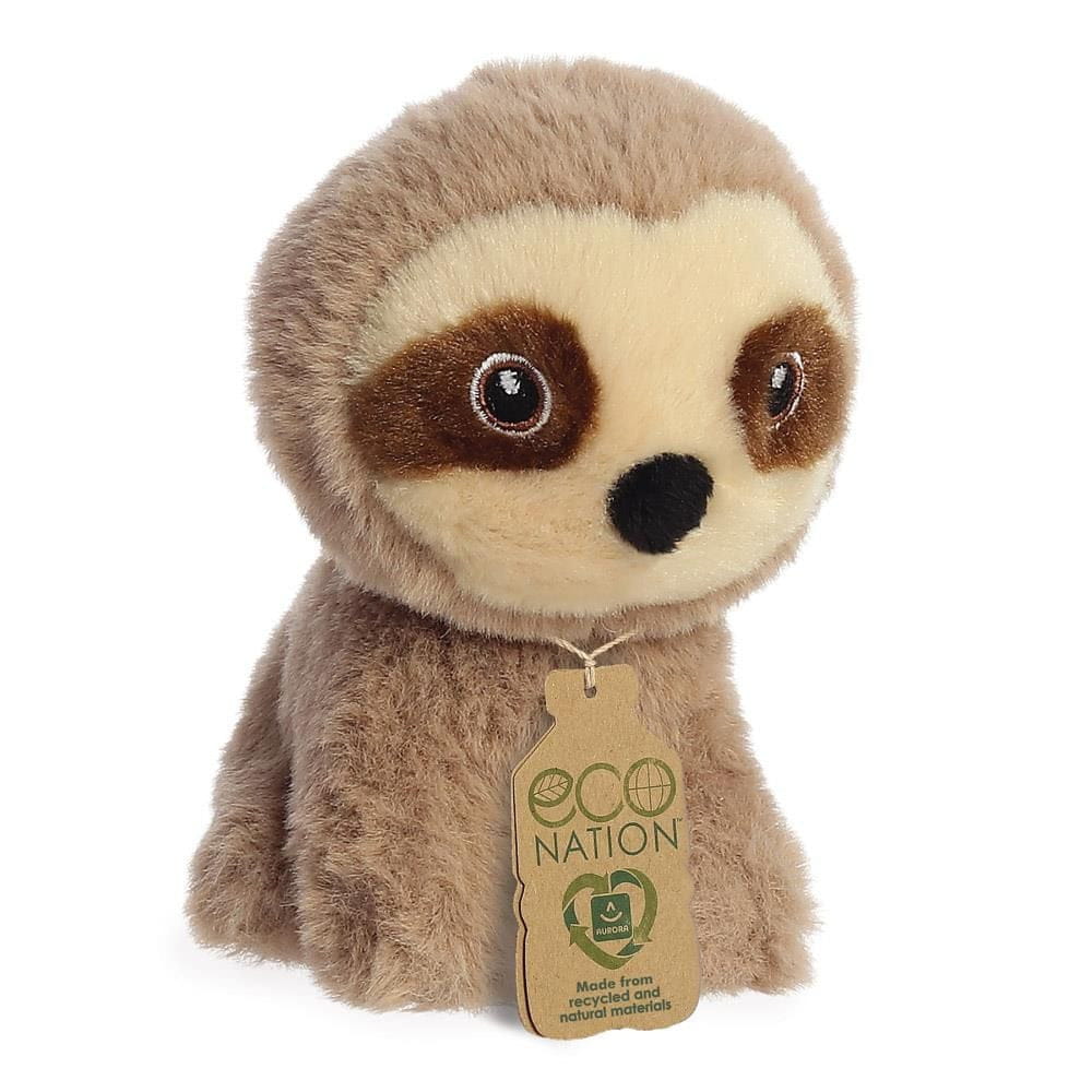 Aurora luiaard knuffel - pluche - 13 cm - dierenknuffel