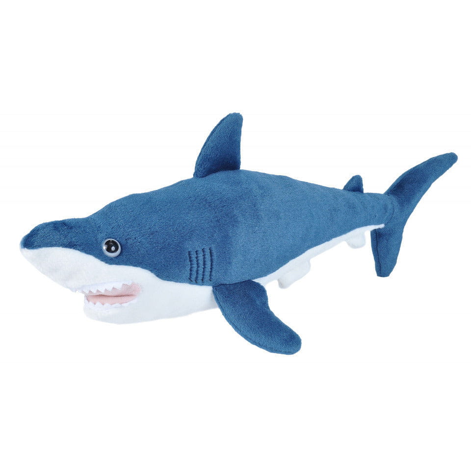 Wild Republic mako haai knuffel - pluche - 30 cm - zeedier
