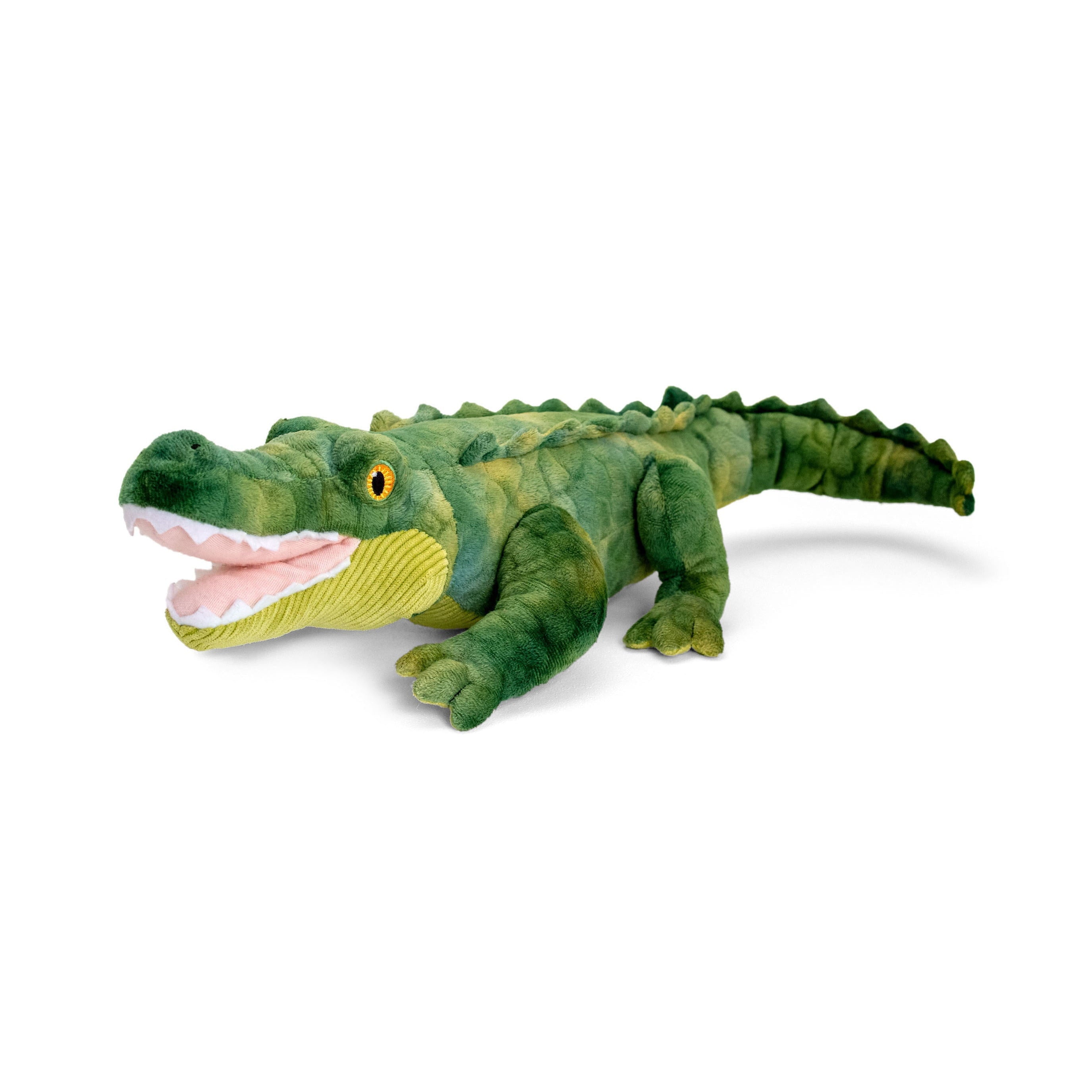 Knuffeldier krokodil - pluche - groen - 43 cm