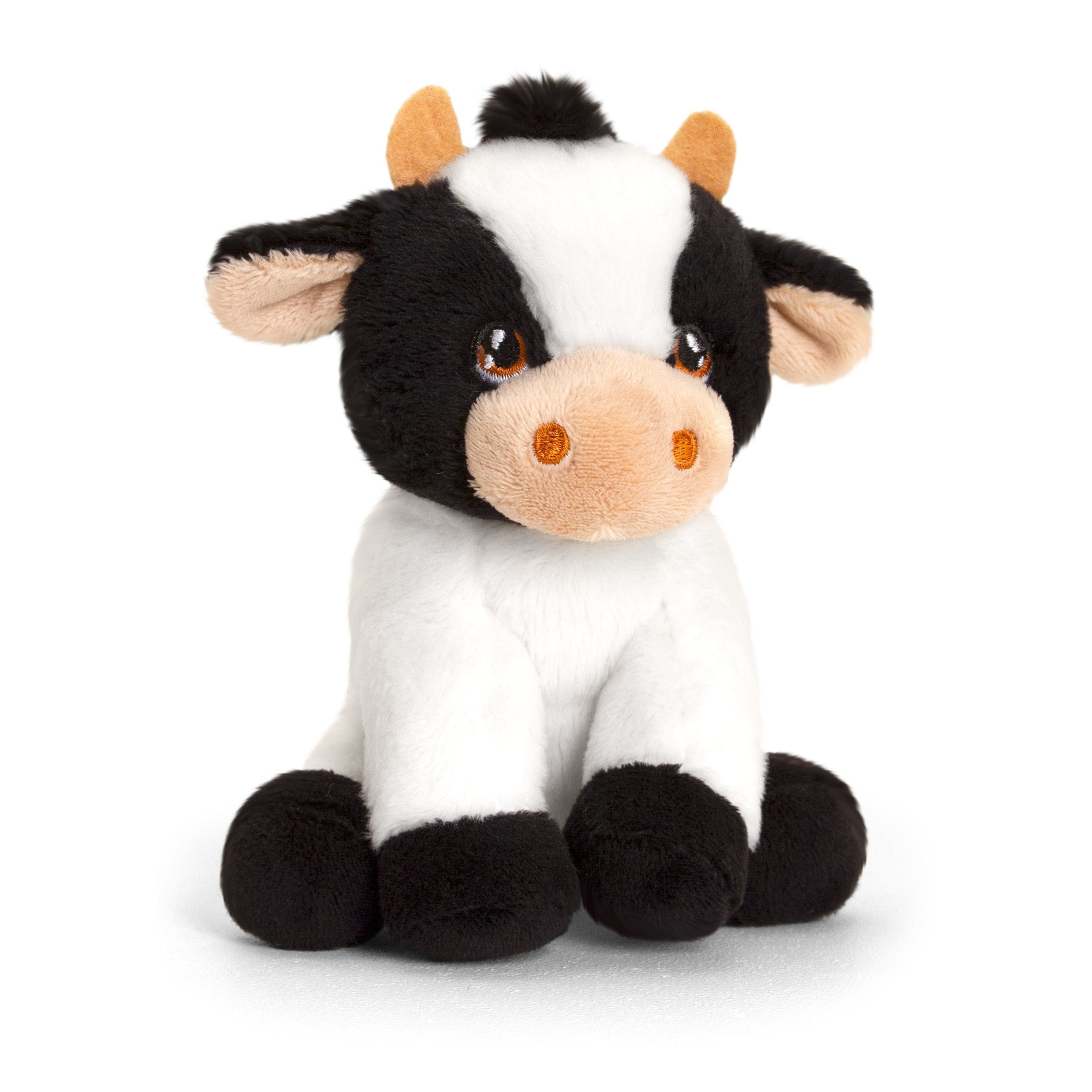 Pluche koe knuffel - zacht - 12 cm - dier - speelgoed