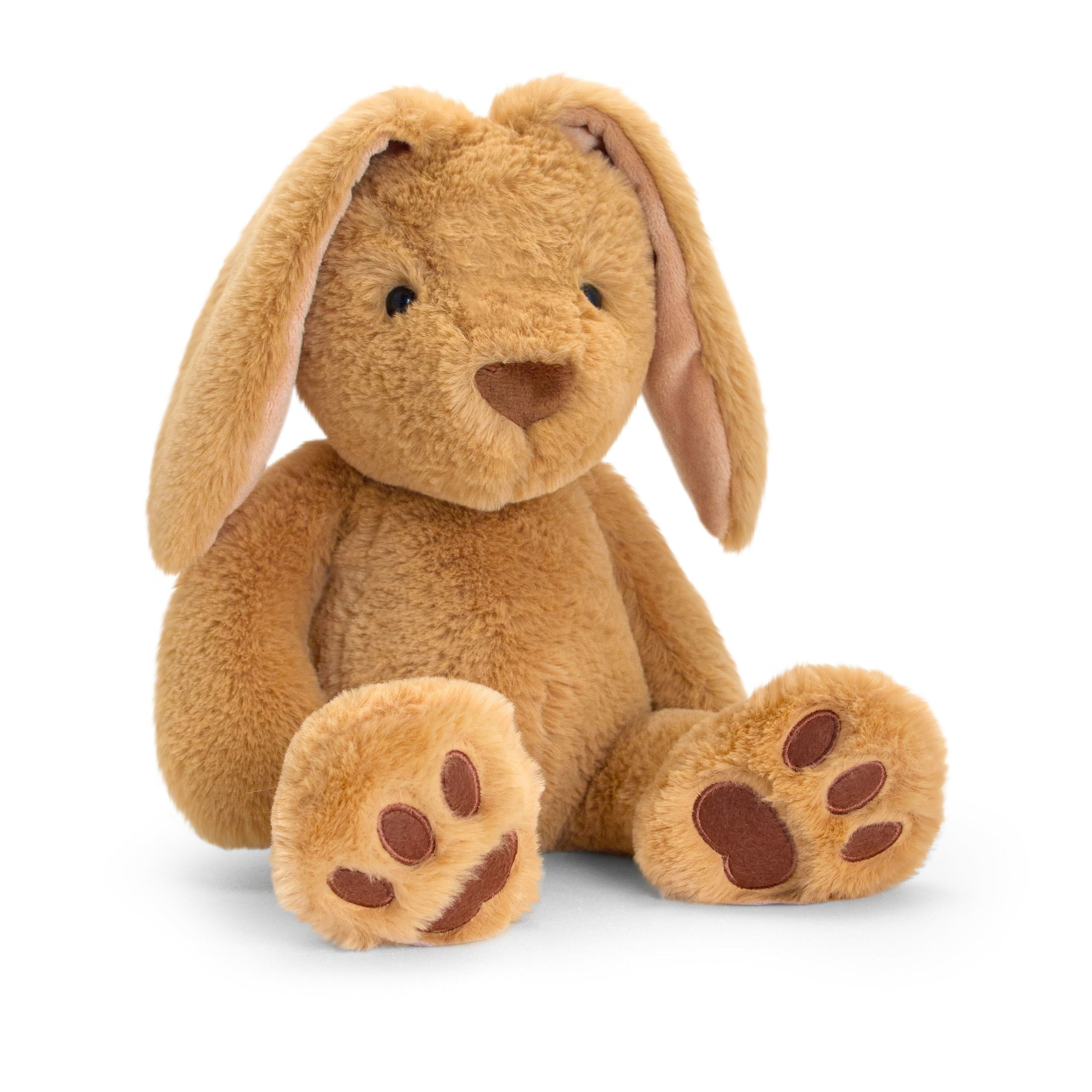 Keel Toys konijn knuffel - pluche - 25 cm - lichtbruin - haas