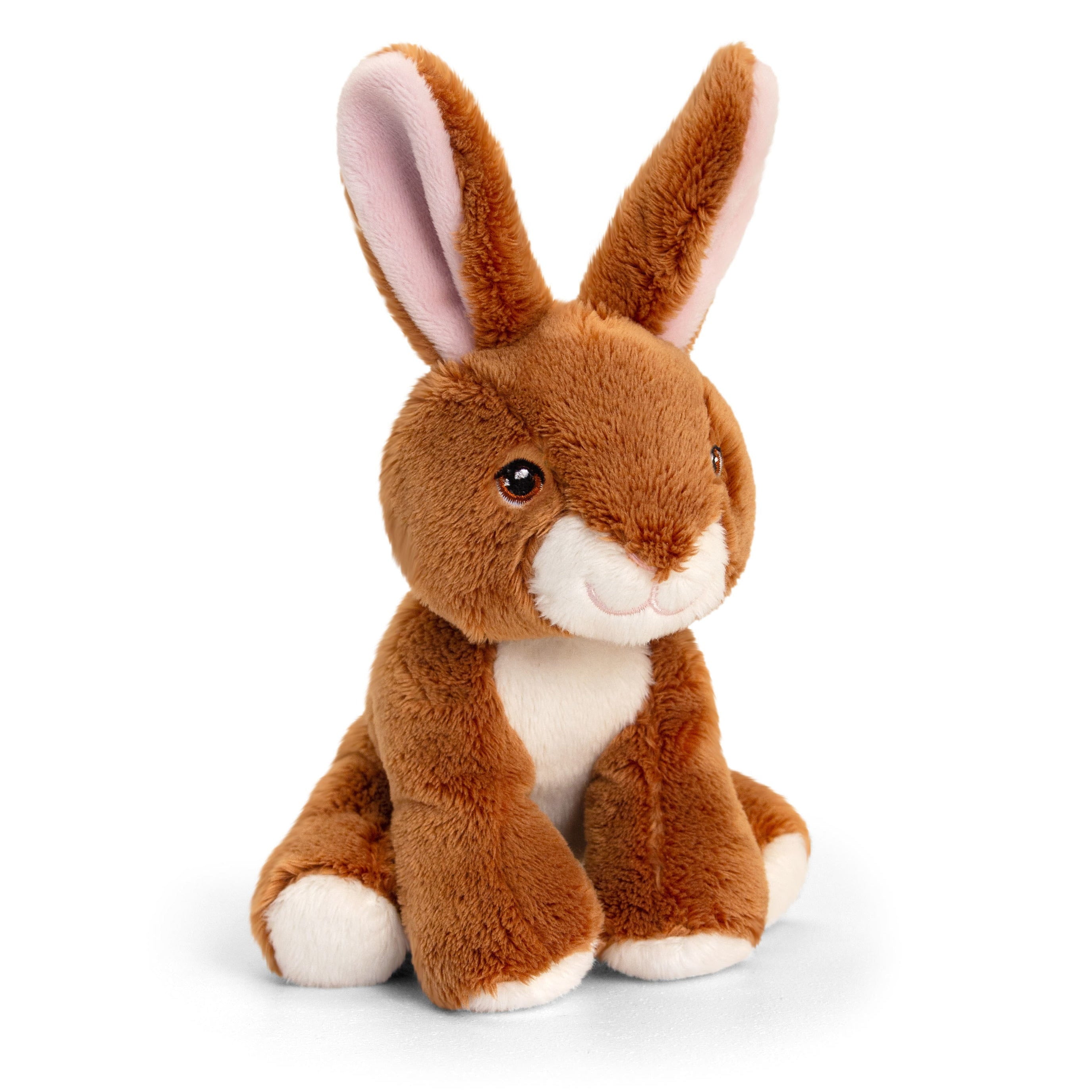 Bruin konijn knuffel - pluche - 12 cm - dierenknuffel