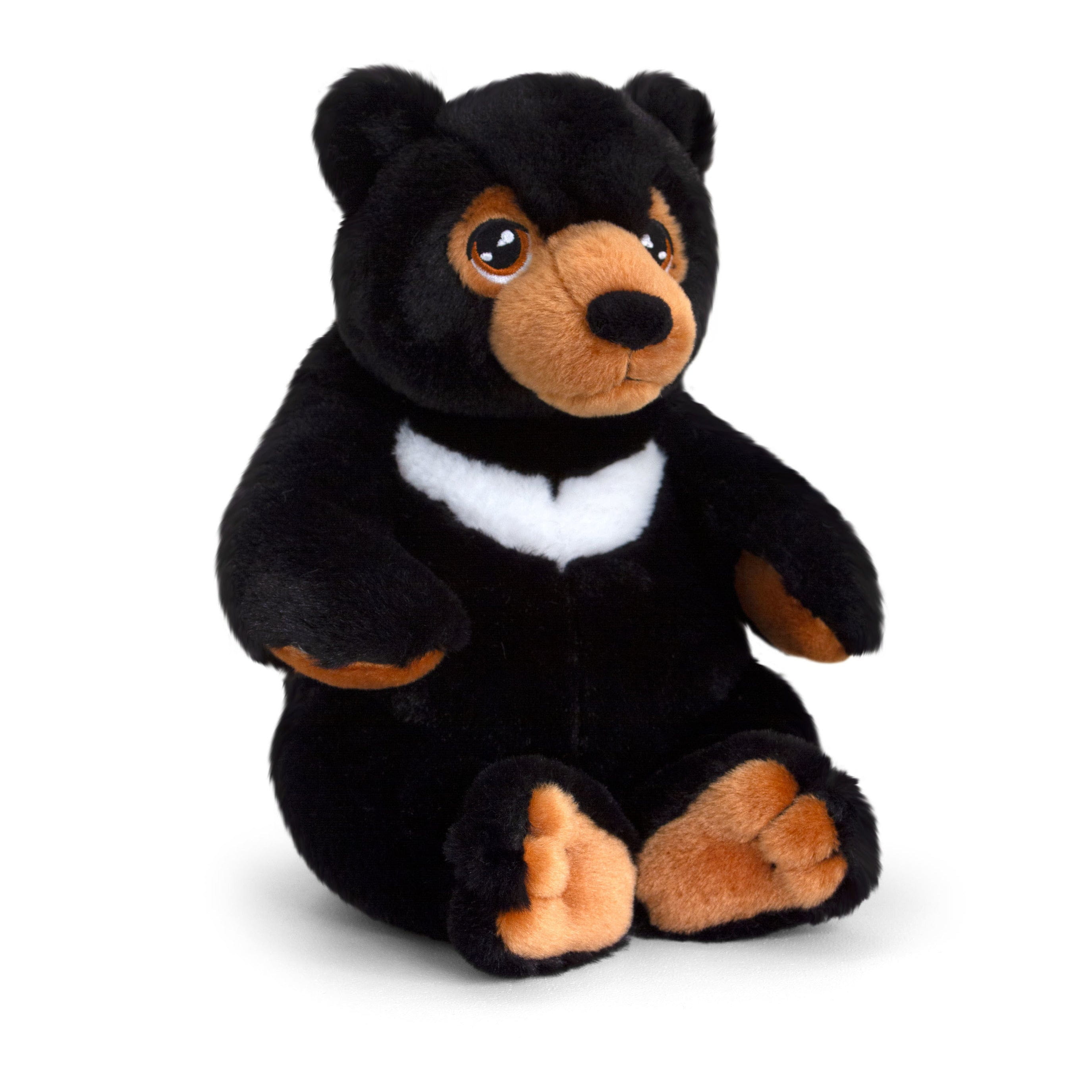 Zwarte beer knuffel - pluche - 25 cm - wilde dieren