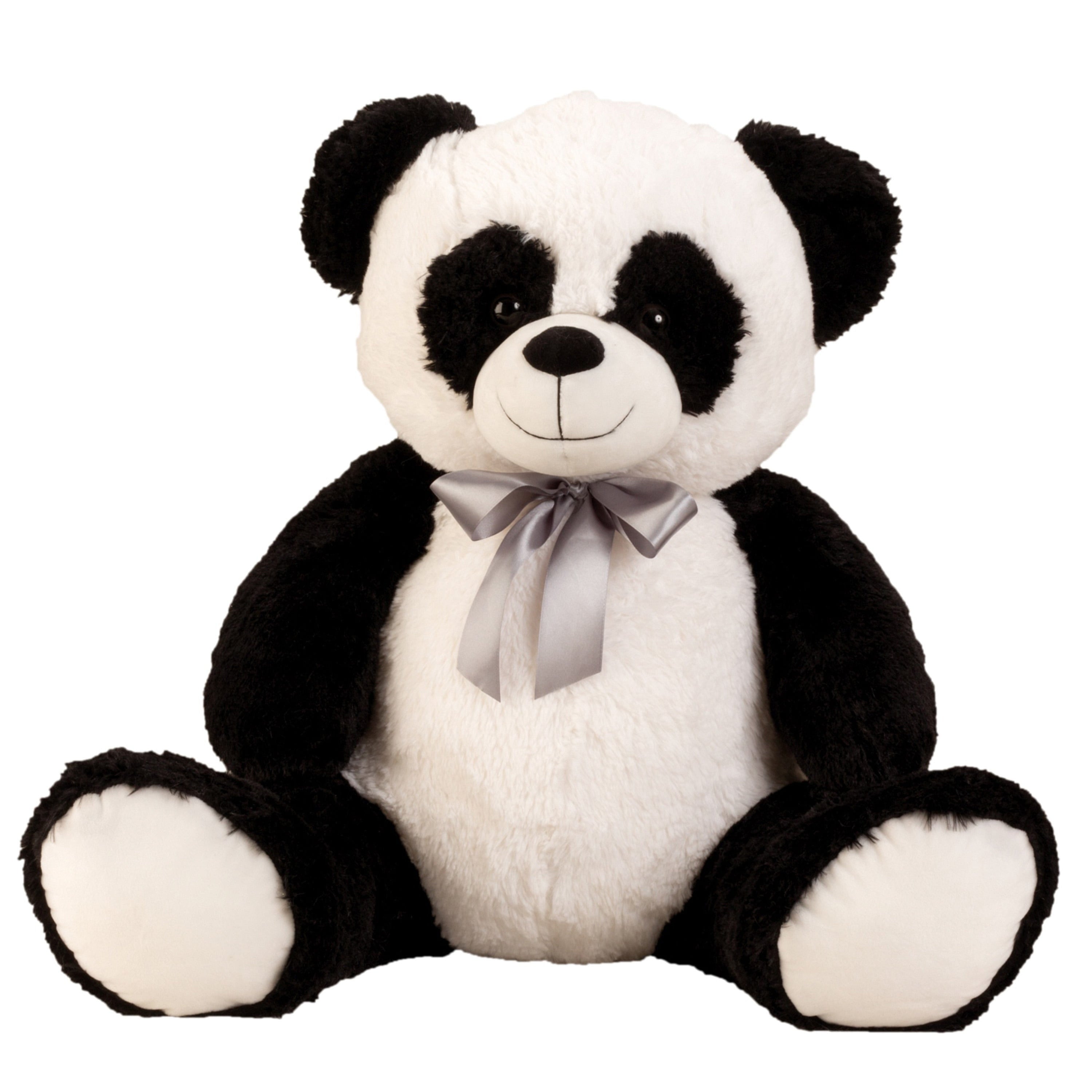 Panda beer knuffel - zachte pluche - 55 cm zittend - 80 cm staand