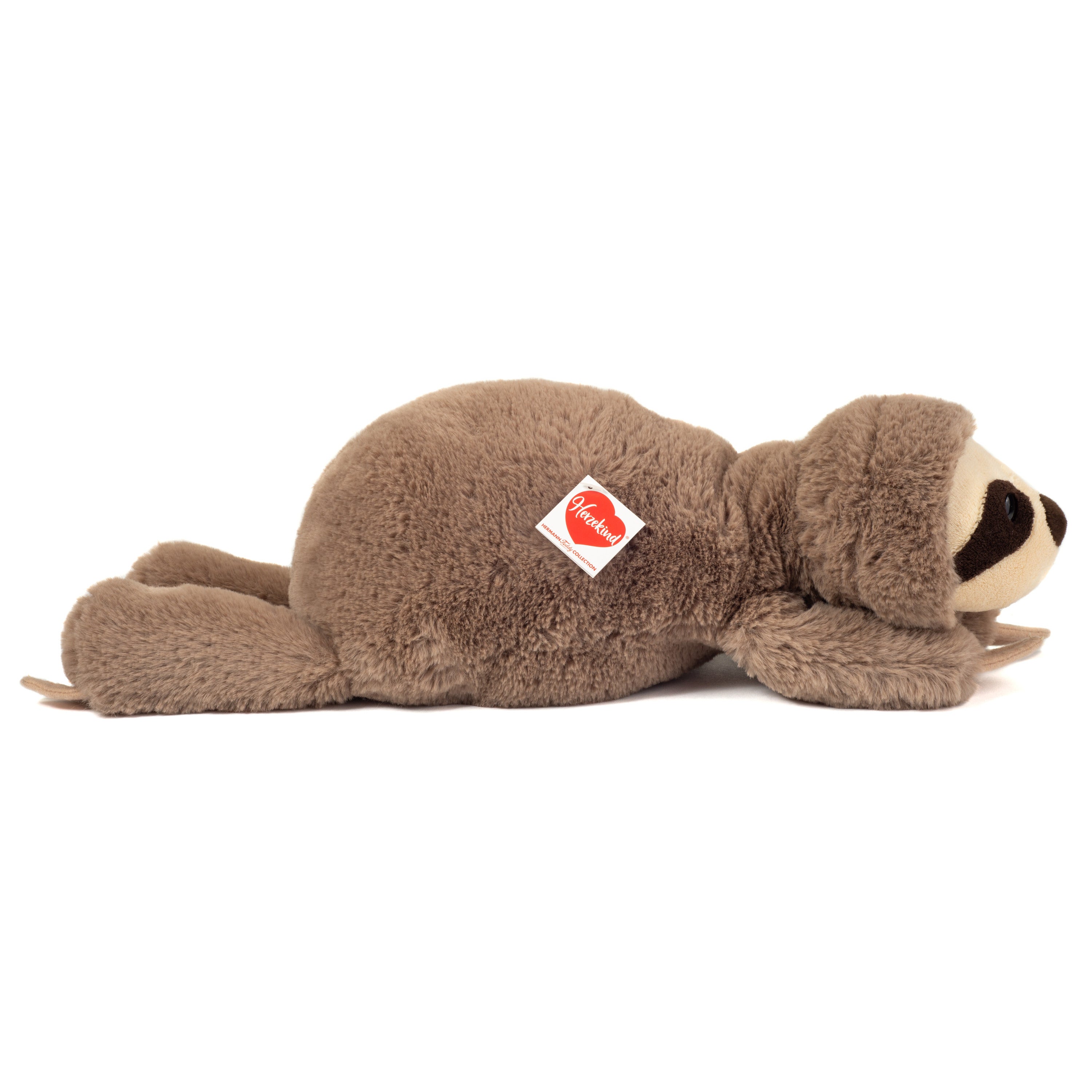 Pluche border collie knuffel - met riem - 30 cm - bruin