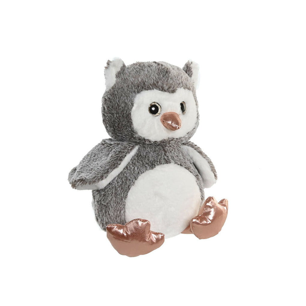 Uil knuffel grijs - zachte pluche - 23 cm