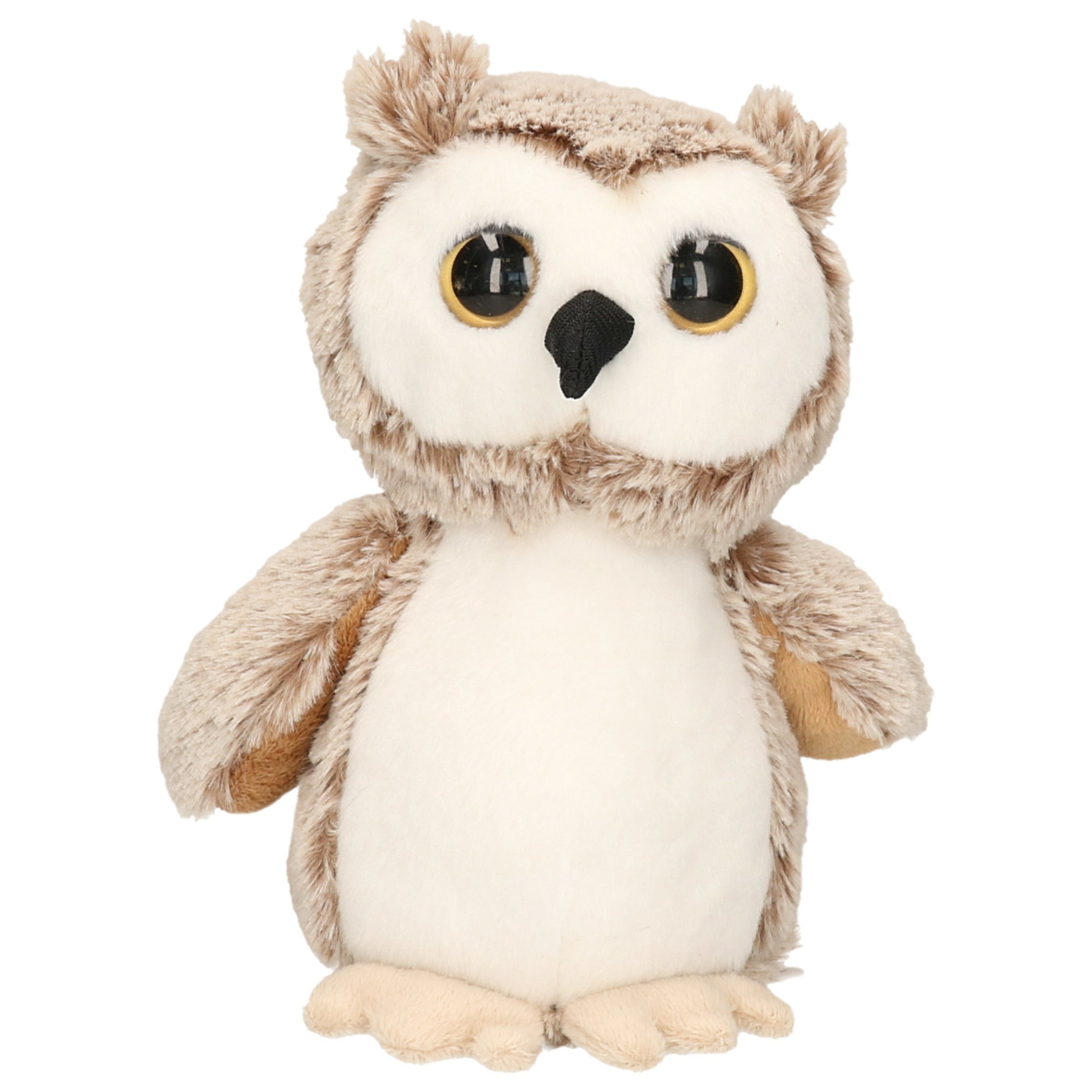 Uil knuffel bruin - zachte pluche - 17 cm - vogel