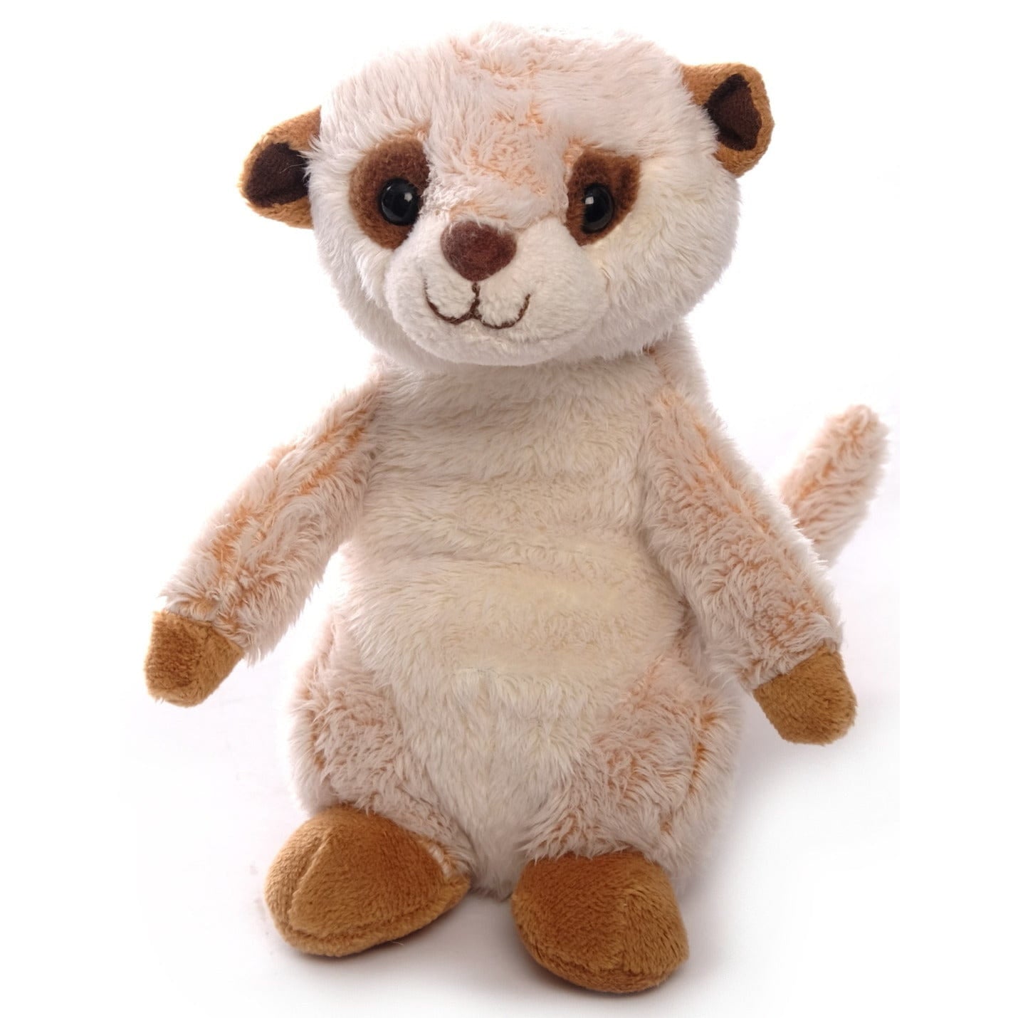Inware stokstaartje knuffel - pluche - beige - 16 cm